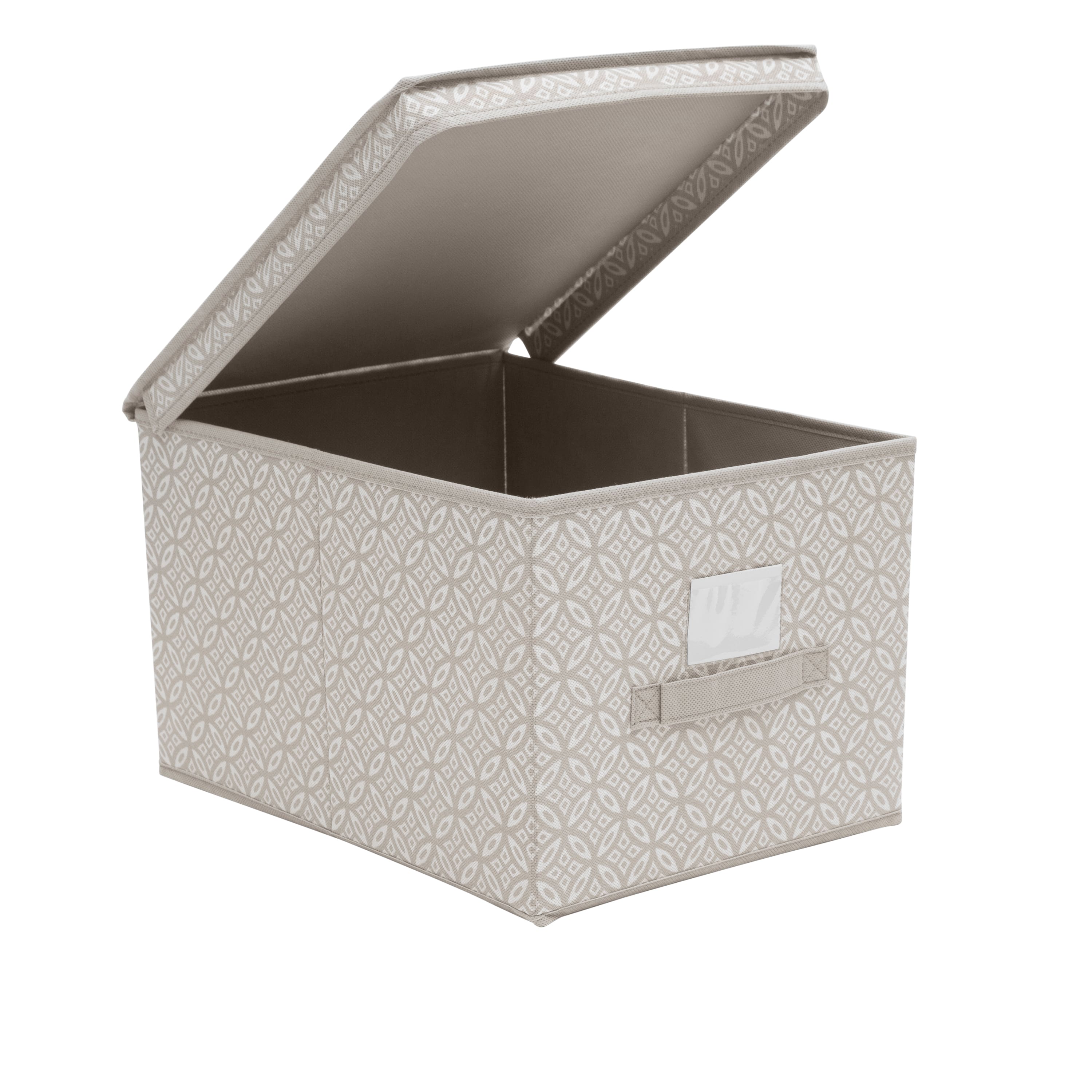 Simplify Large Gray Boho Storage Box