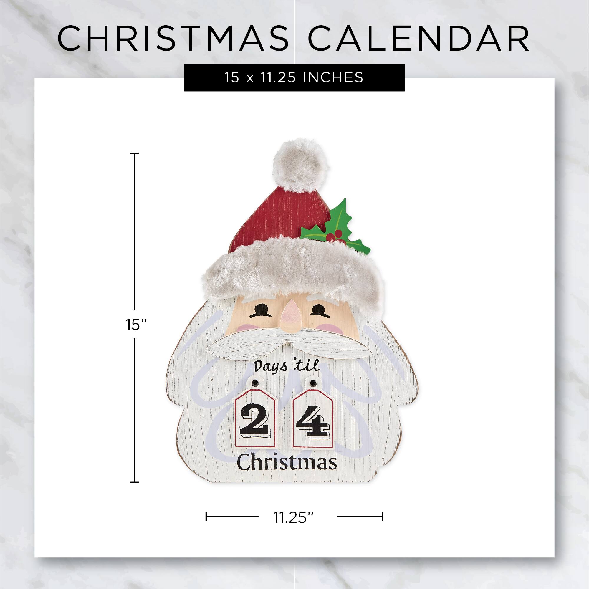 DII&#xAE; Santa Head Days &#x27;Til Christmas Advent Calendar