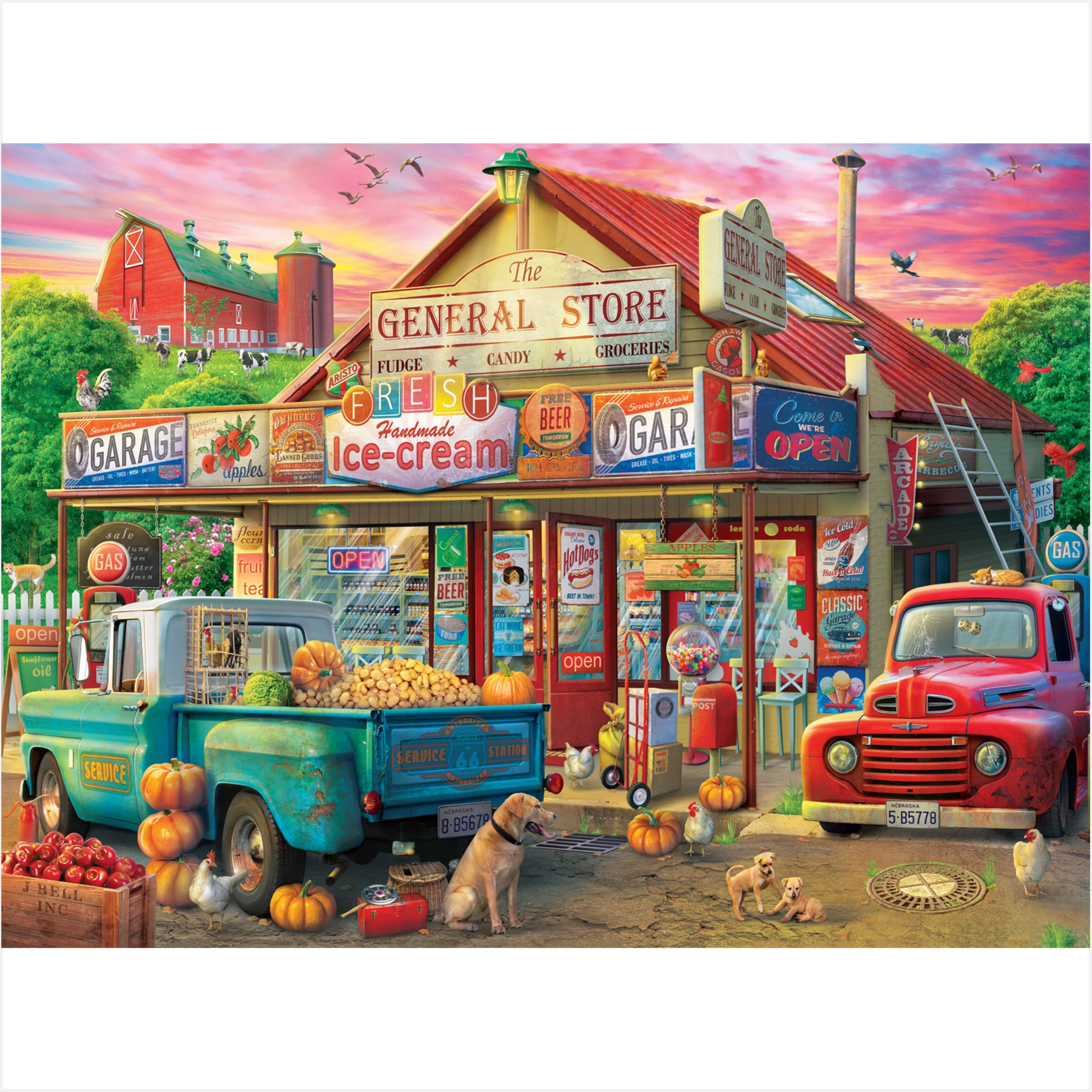 Assorted Country Life 1,000 Piece Puzzle