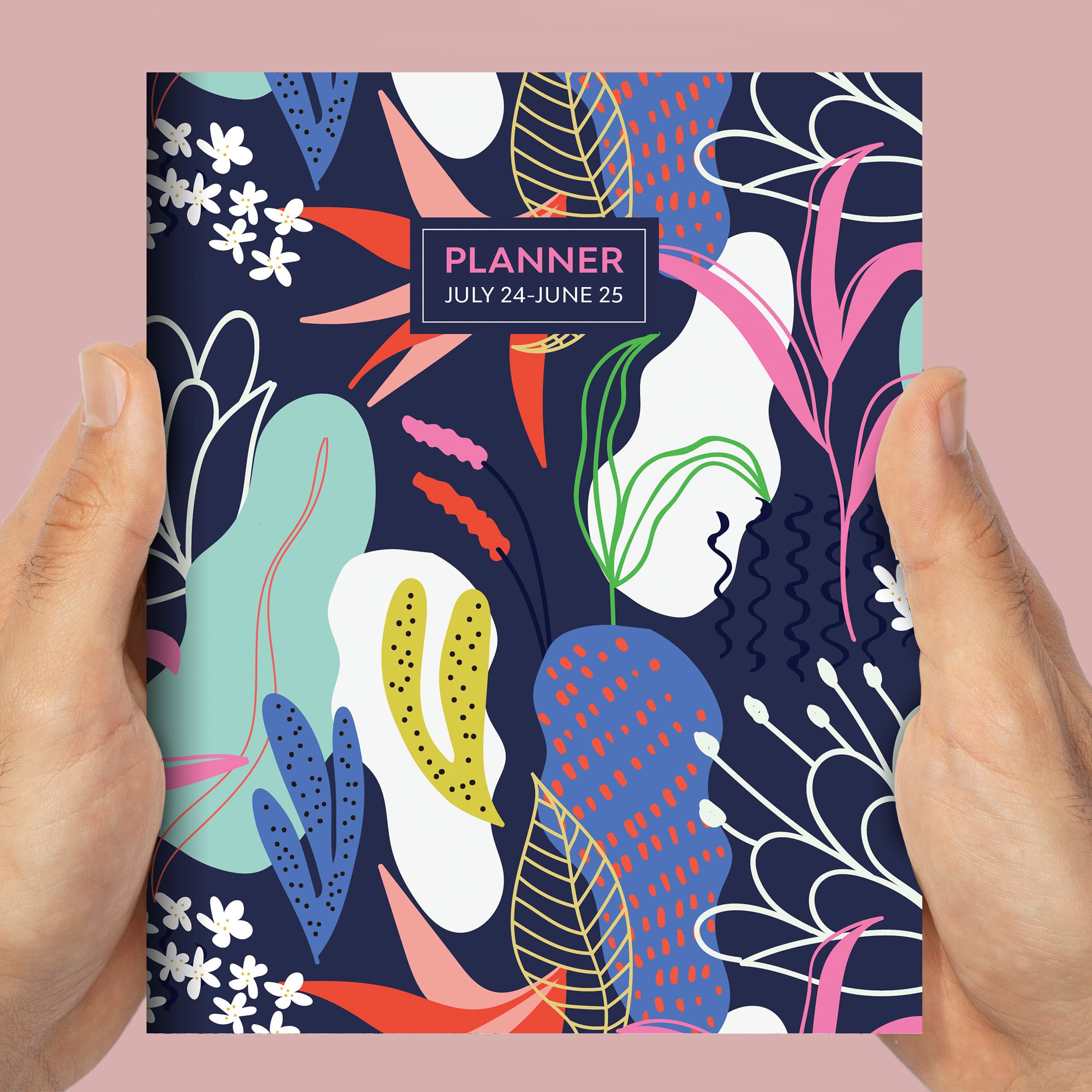 TF Publishing 2024-2025 Medium Funky Floral Monthly Planner