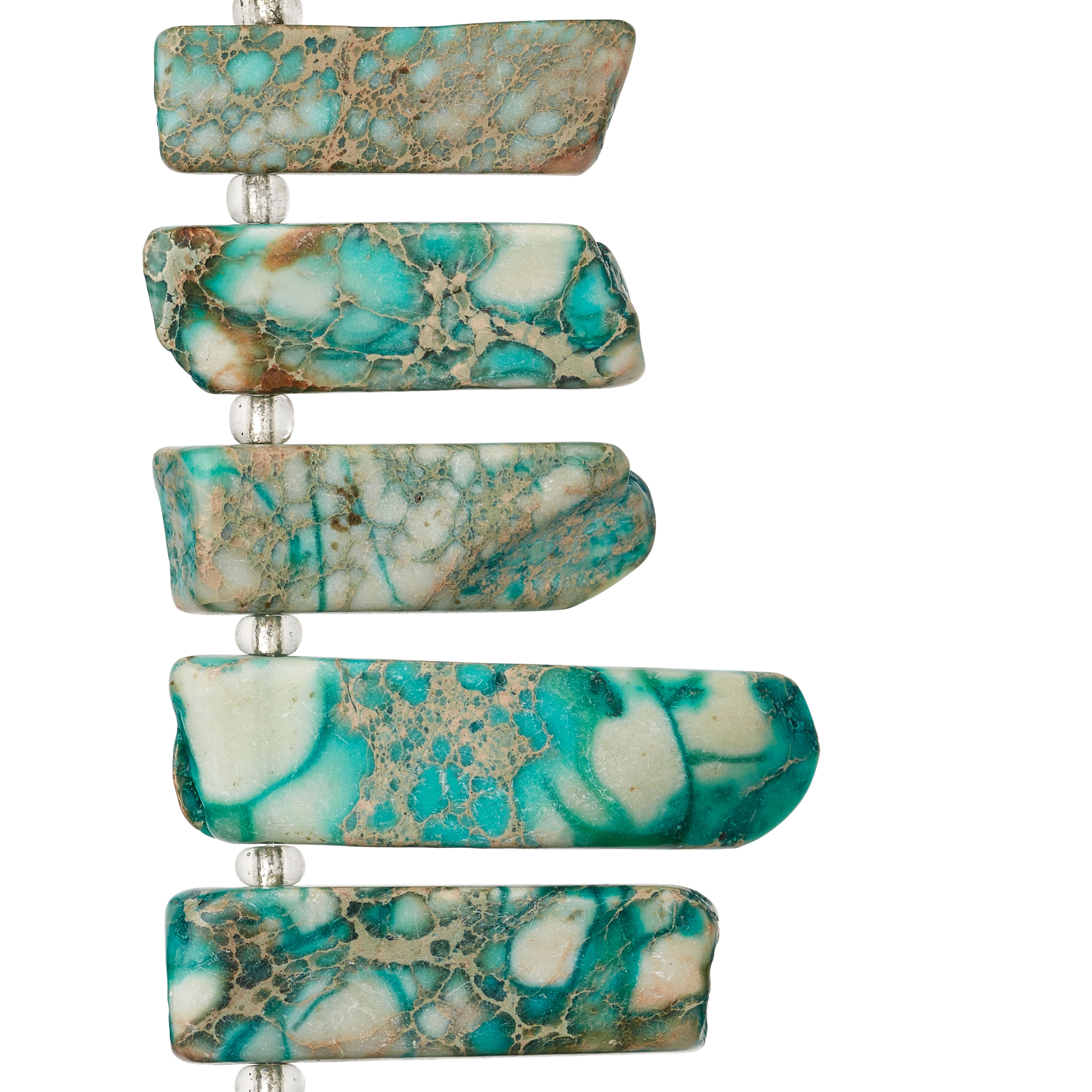 Aqua Jasper Stick Beads, 25mm by Bead Landing™ Sedona