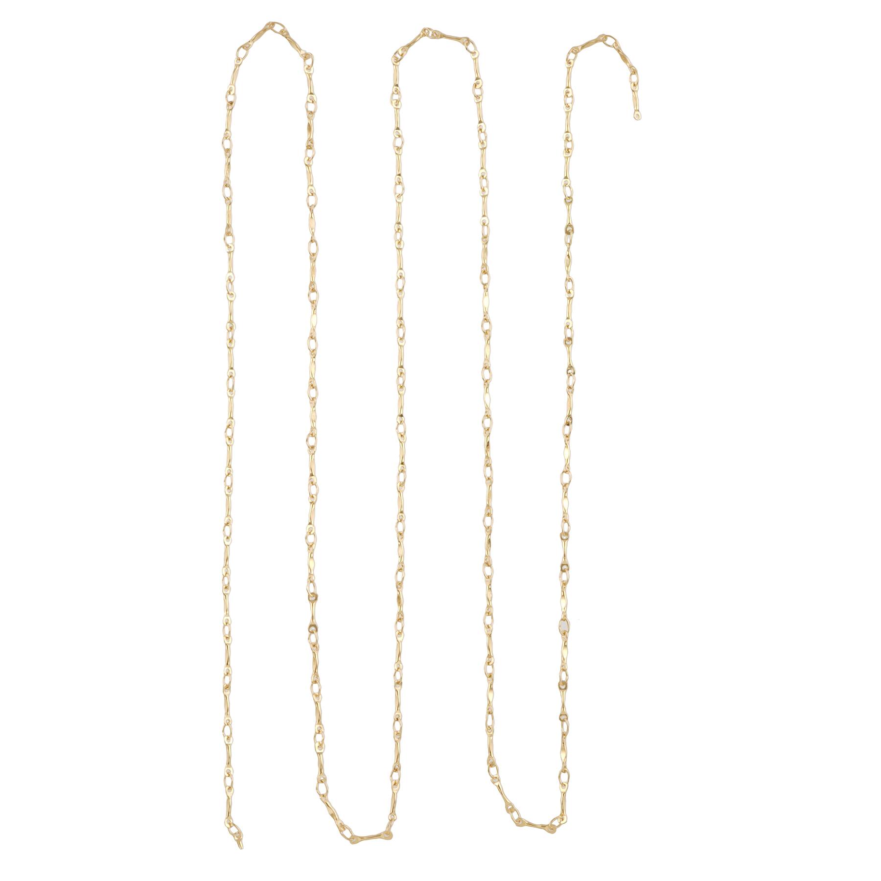 12 Pack: 36" Gold Bar Chain by Bead Landing™