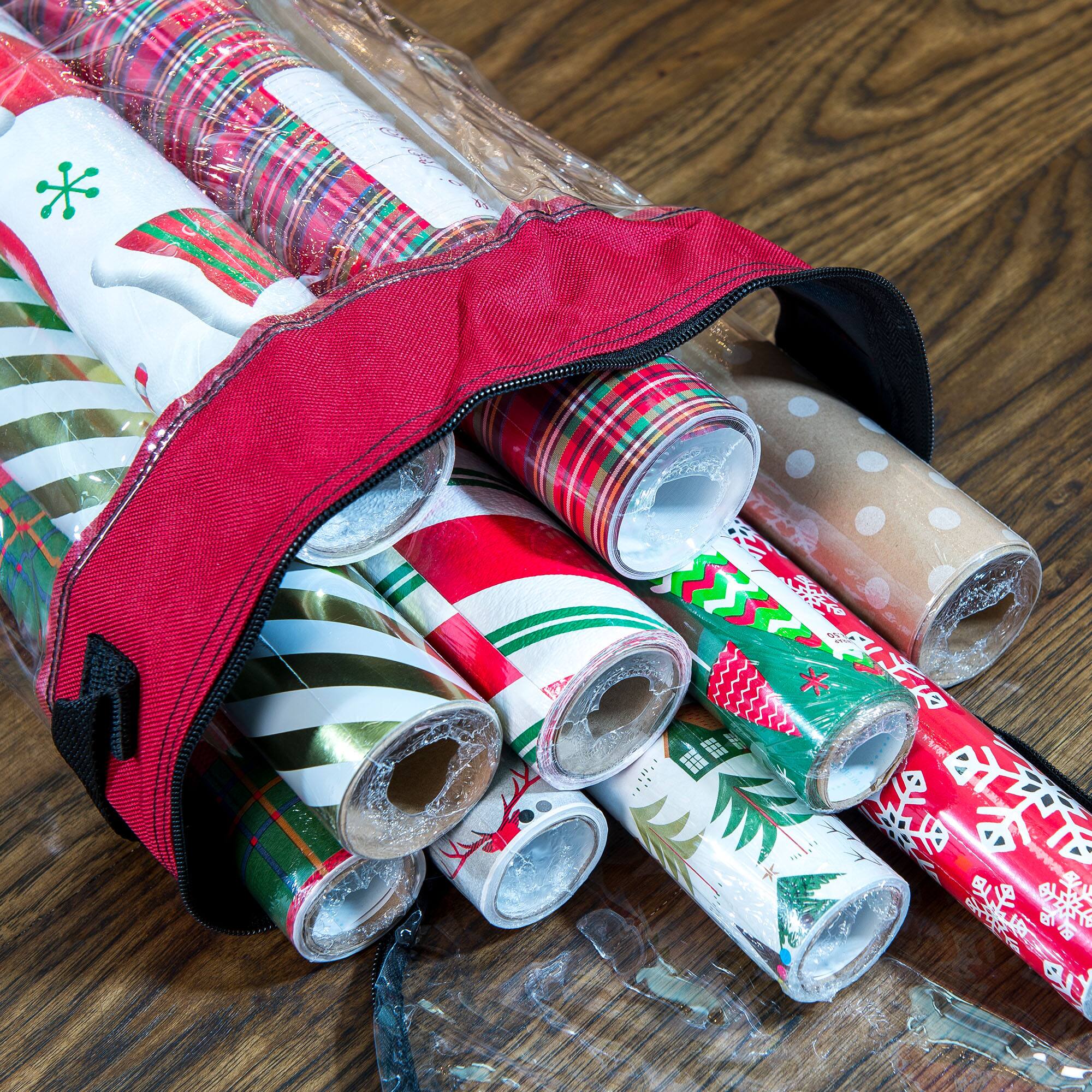 Santa&#x27;s Bag Christmas Wrapping Paper Storage Container
