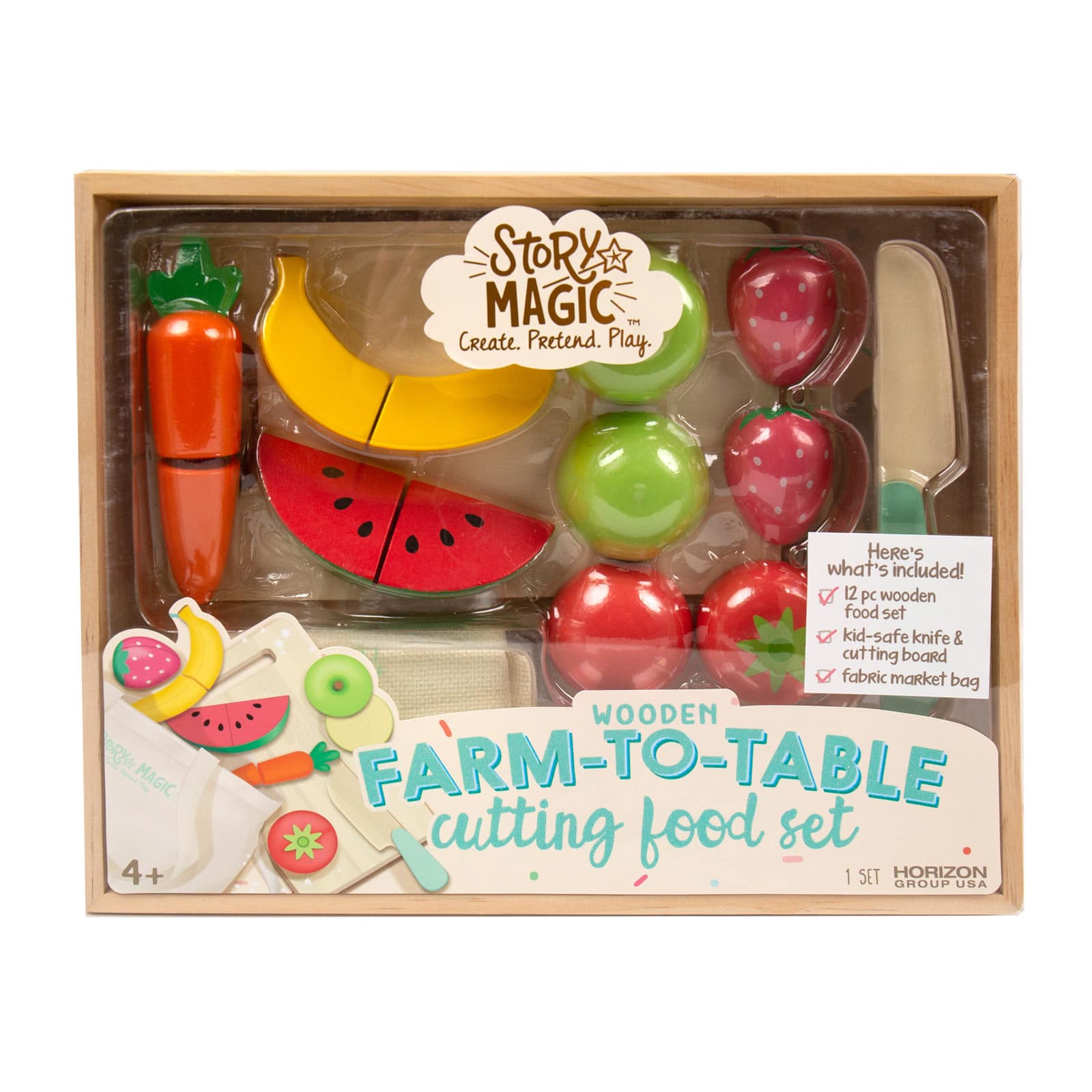 Story Magic Farm-to-Table Cutting Food Playset