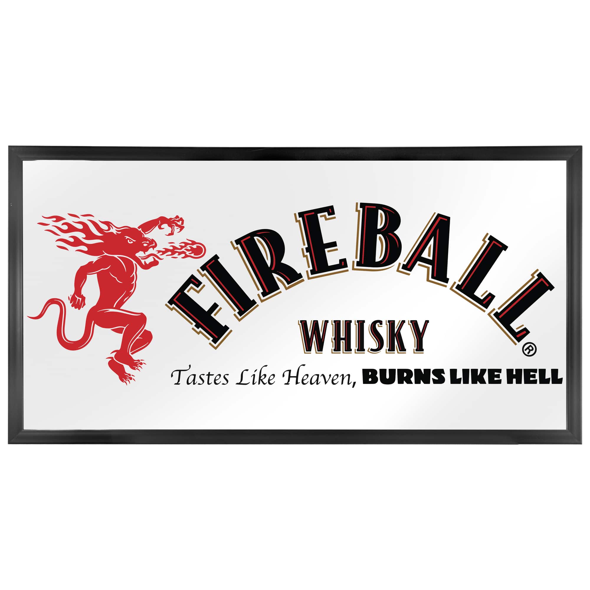 Fireball Whisky Printed Accent Mirror