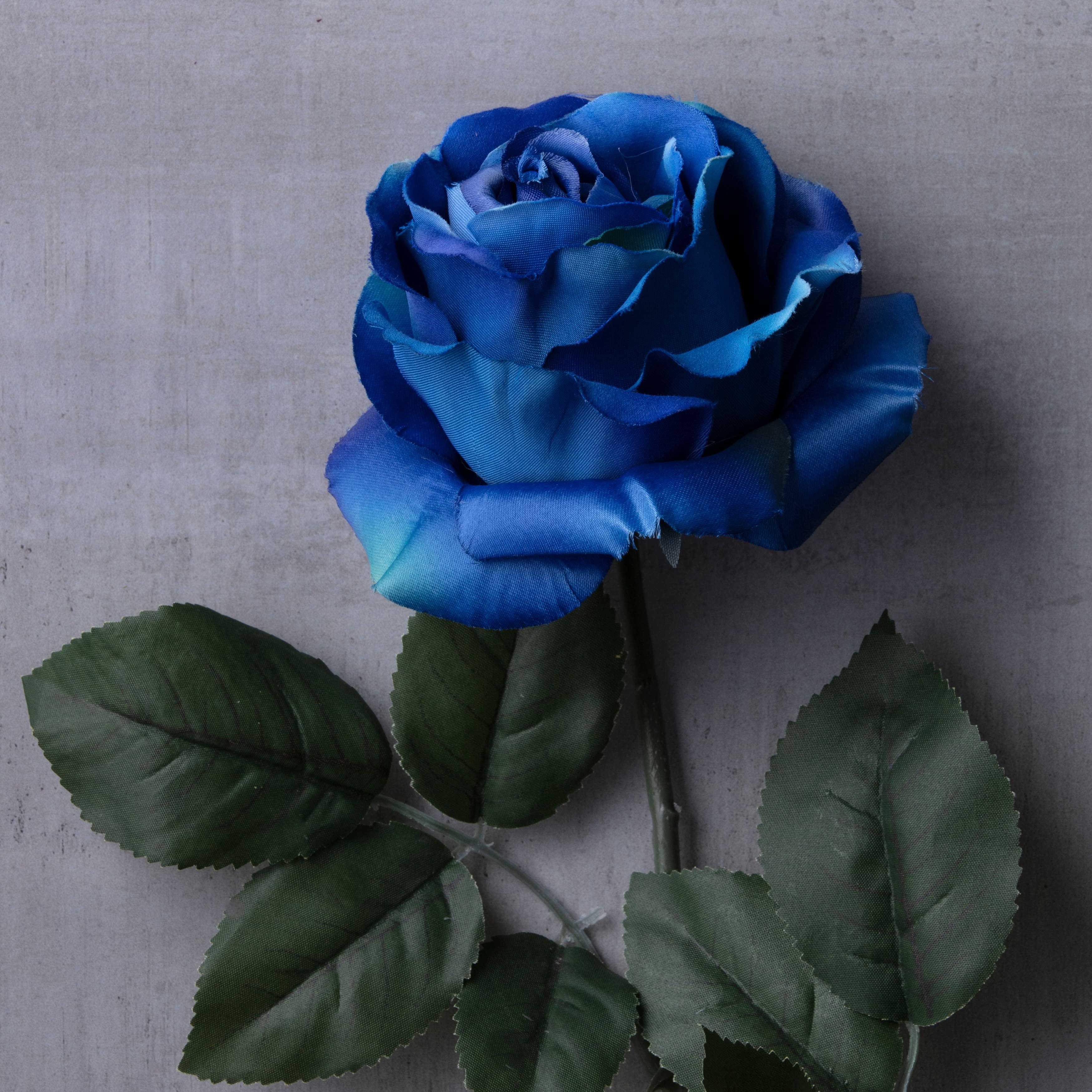 12 Navy Blue Roses 20" Bush Silk Flower Home Office Kitchen Wedding Bride Decor 