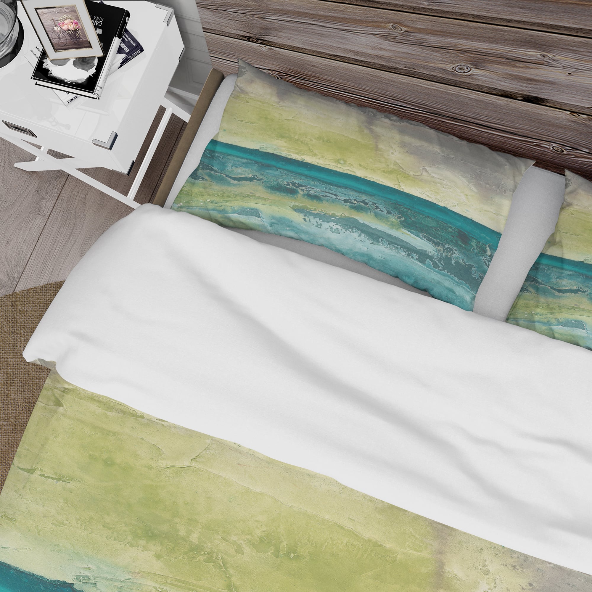 Designart &#x27;Beyond the Horizon I&#x27; Cottage Bedding Set - Duvet Cover &#x26; Shams