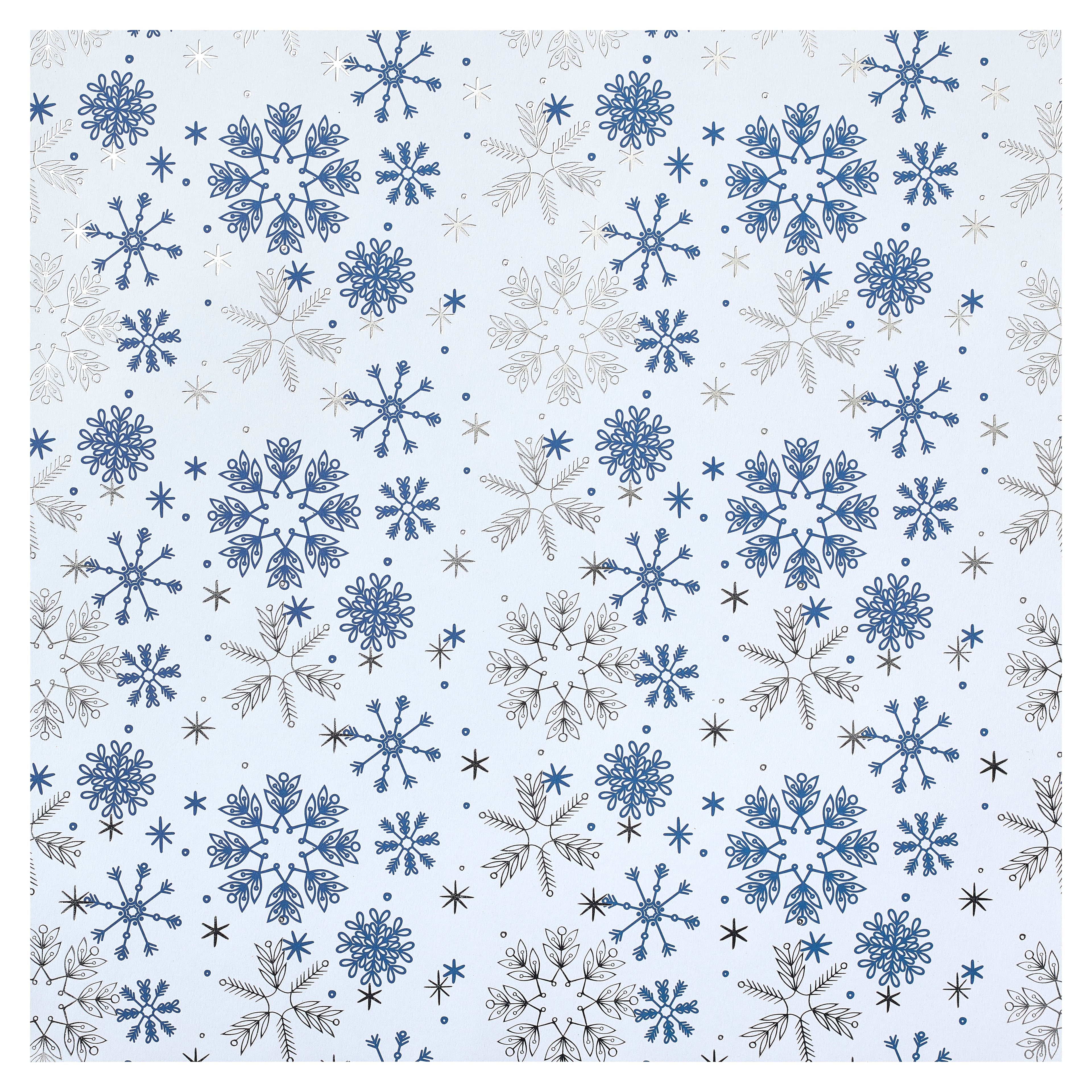 Christmas Market Double-Sided Cardstock 12X12-Snowflakes - 4421625286