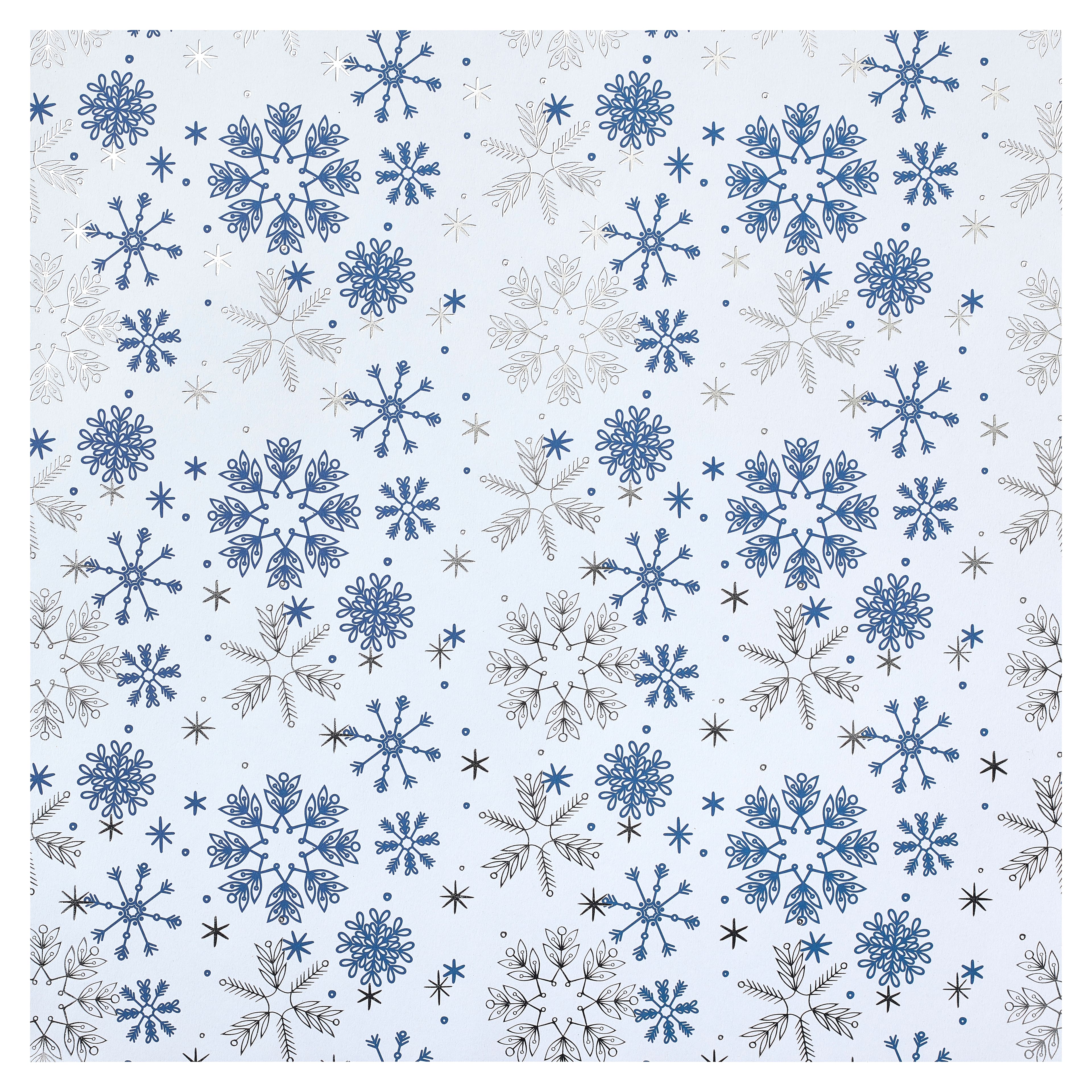 Foil Snowflake Cutouts, 12 ct