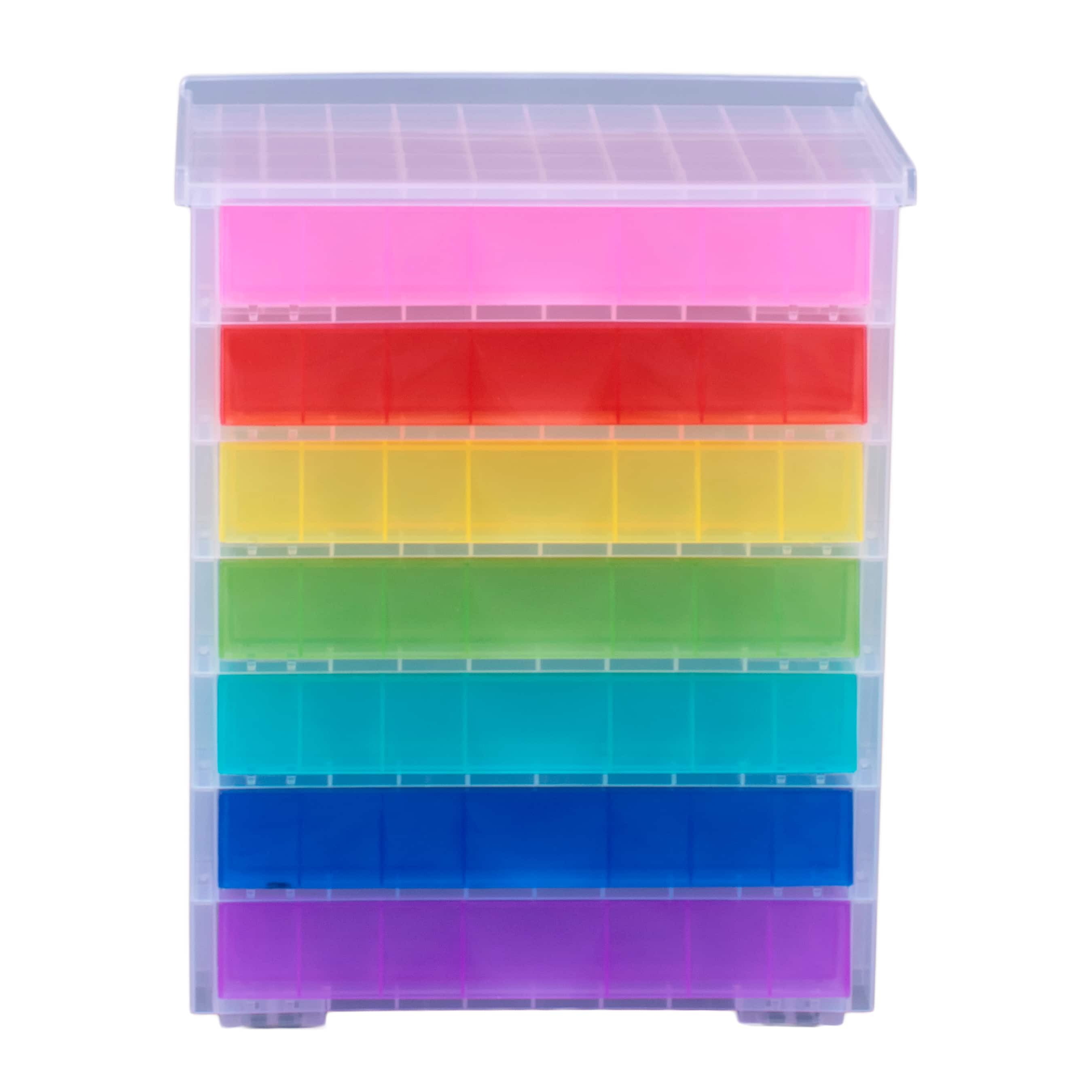 Find The Really Useful Boxes 7 Drawer Rainbow Desktop Organizer