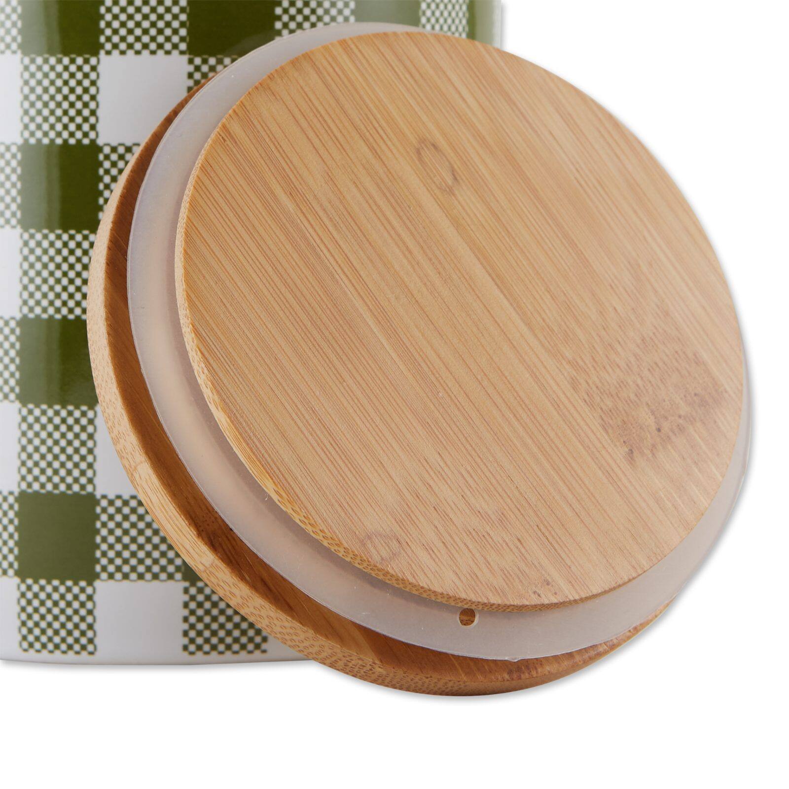 DII&#xAE; Buffalo Check Ceramic Canister Set