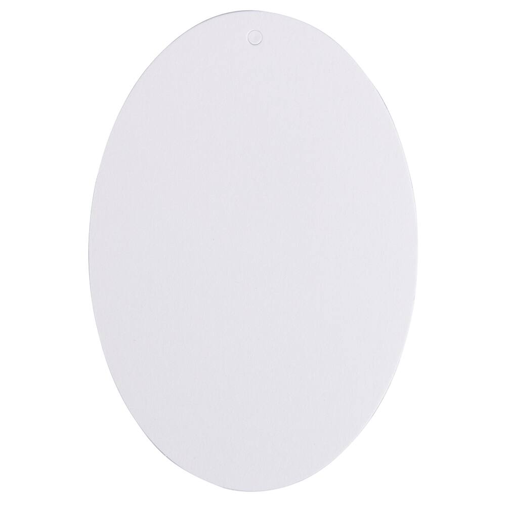 JAM Paper White Large Oval Gift Tags, 10ct.