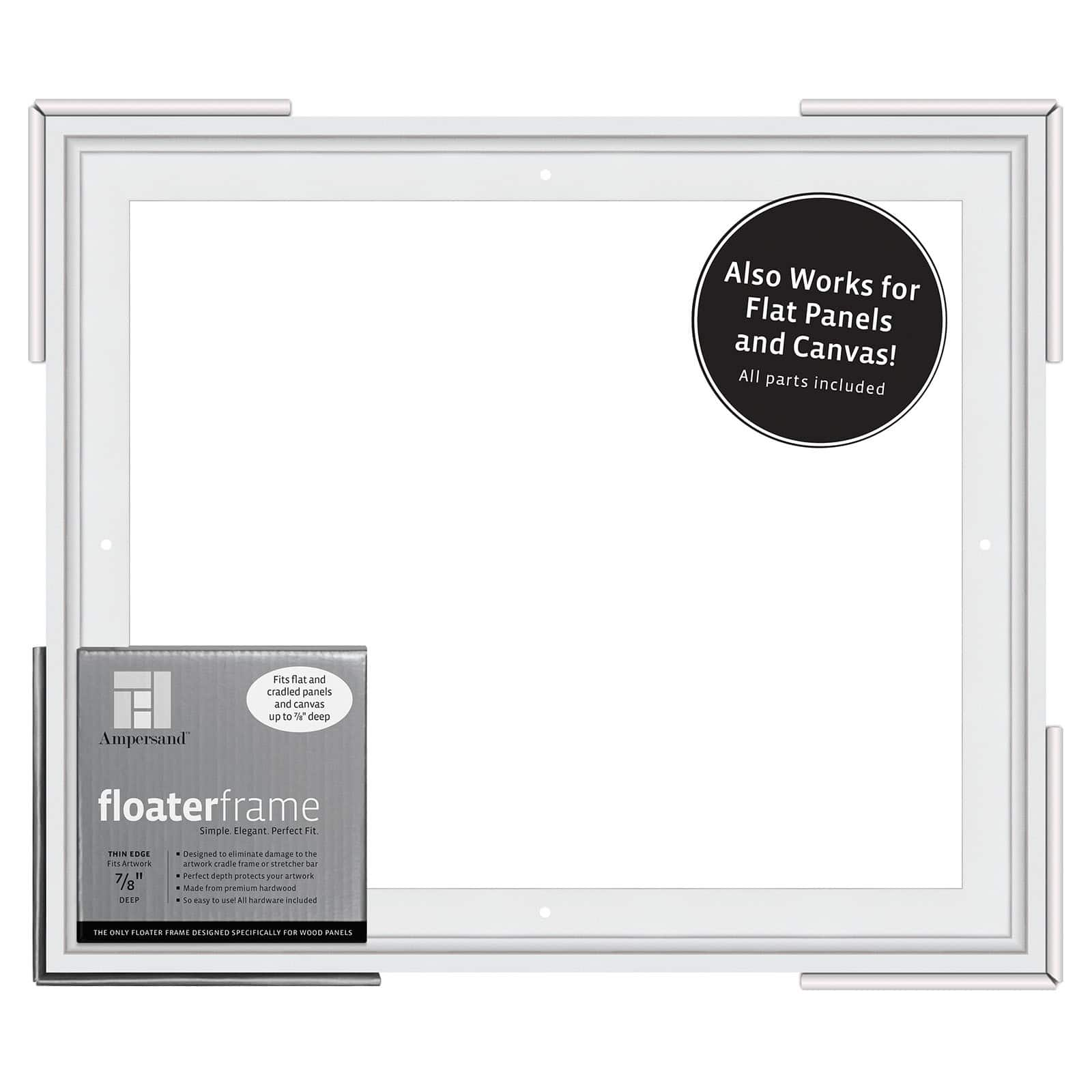 Ampersand&#xAE; White Thin Edge 7/8&#x22; Deep Floaterframe