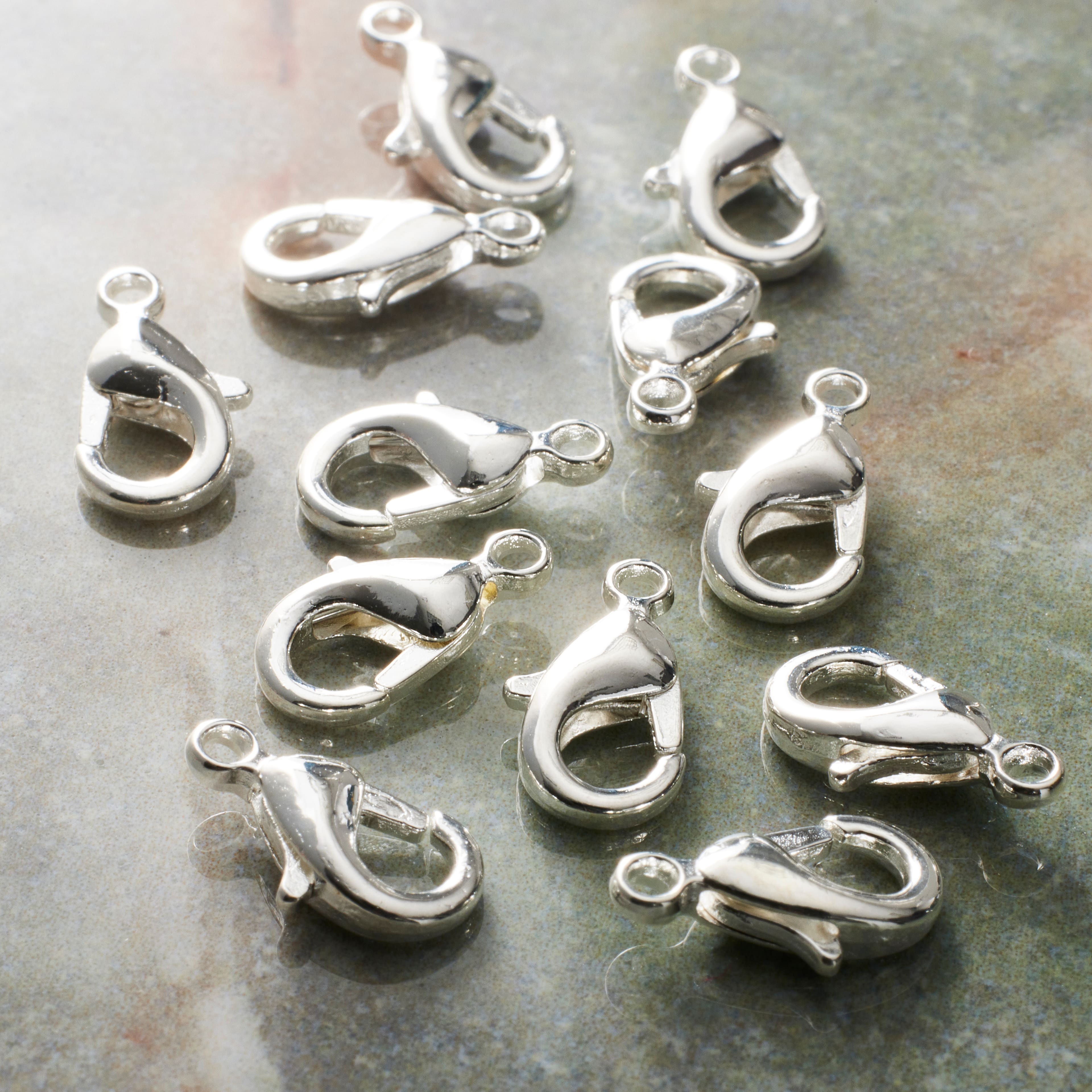 12 Packs: 20 ct. (240 total) 12mm Lobster Clasps by Bead Landing™