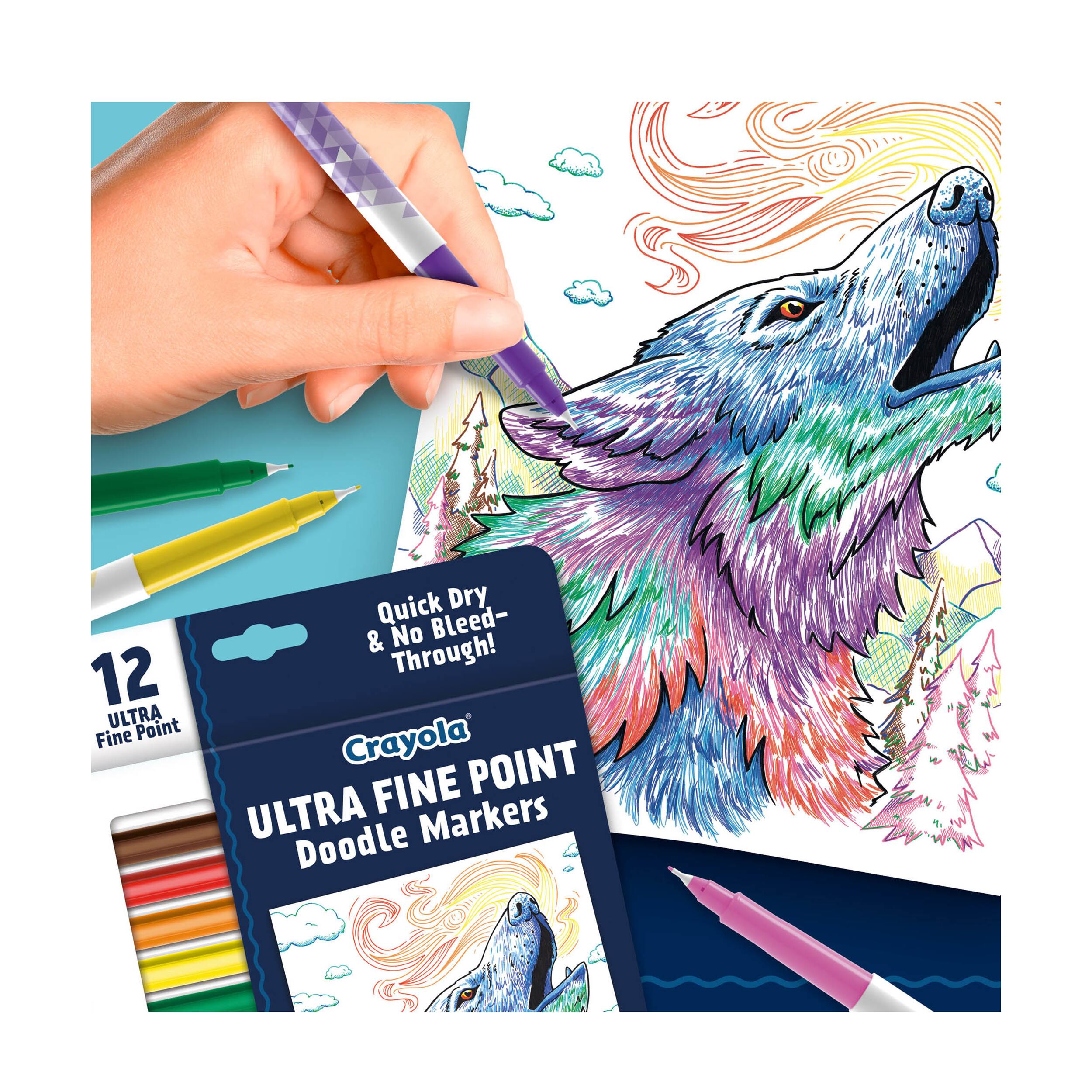 Crayola® Ultra Fine Point Doodle Markers, 12ct.