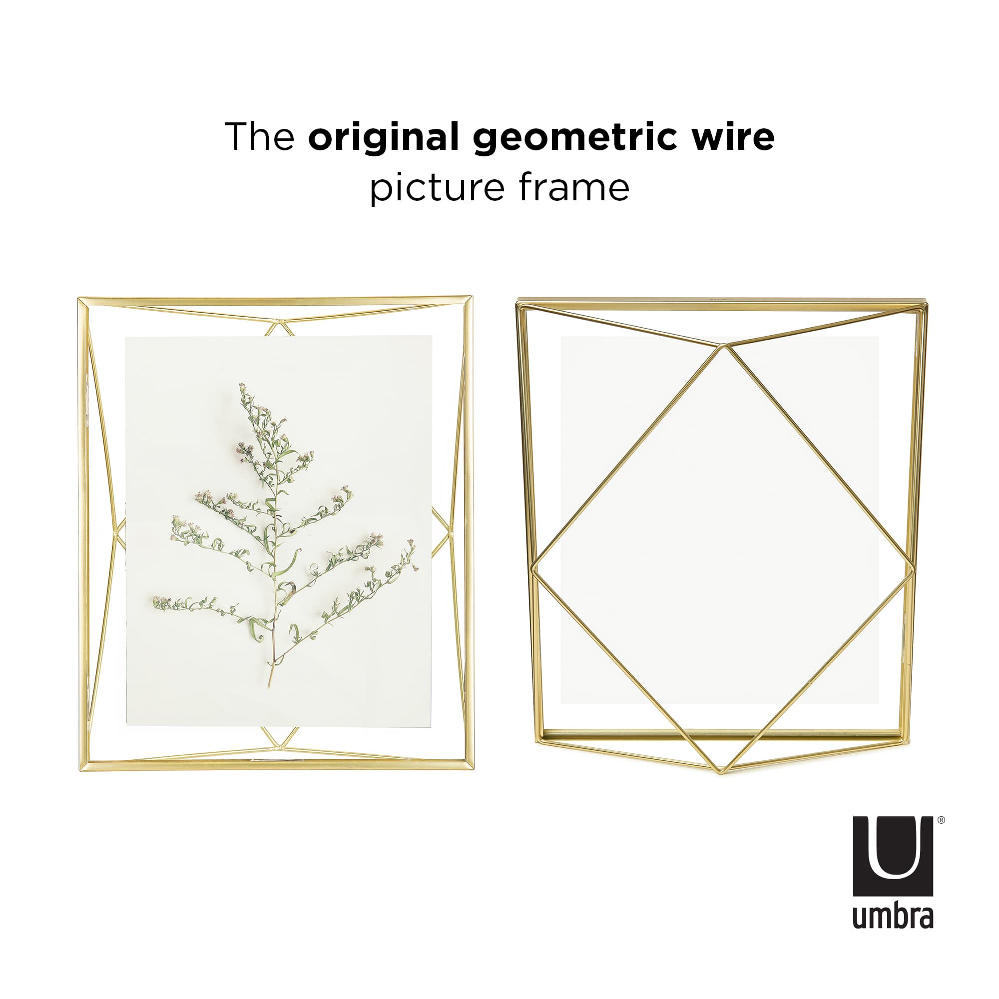 Umbra Matte Brass Prisma Picture Frame
