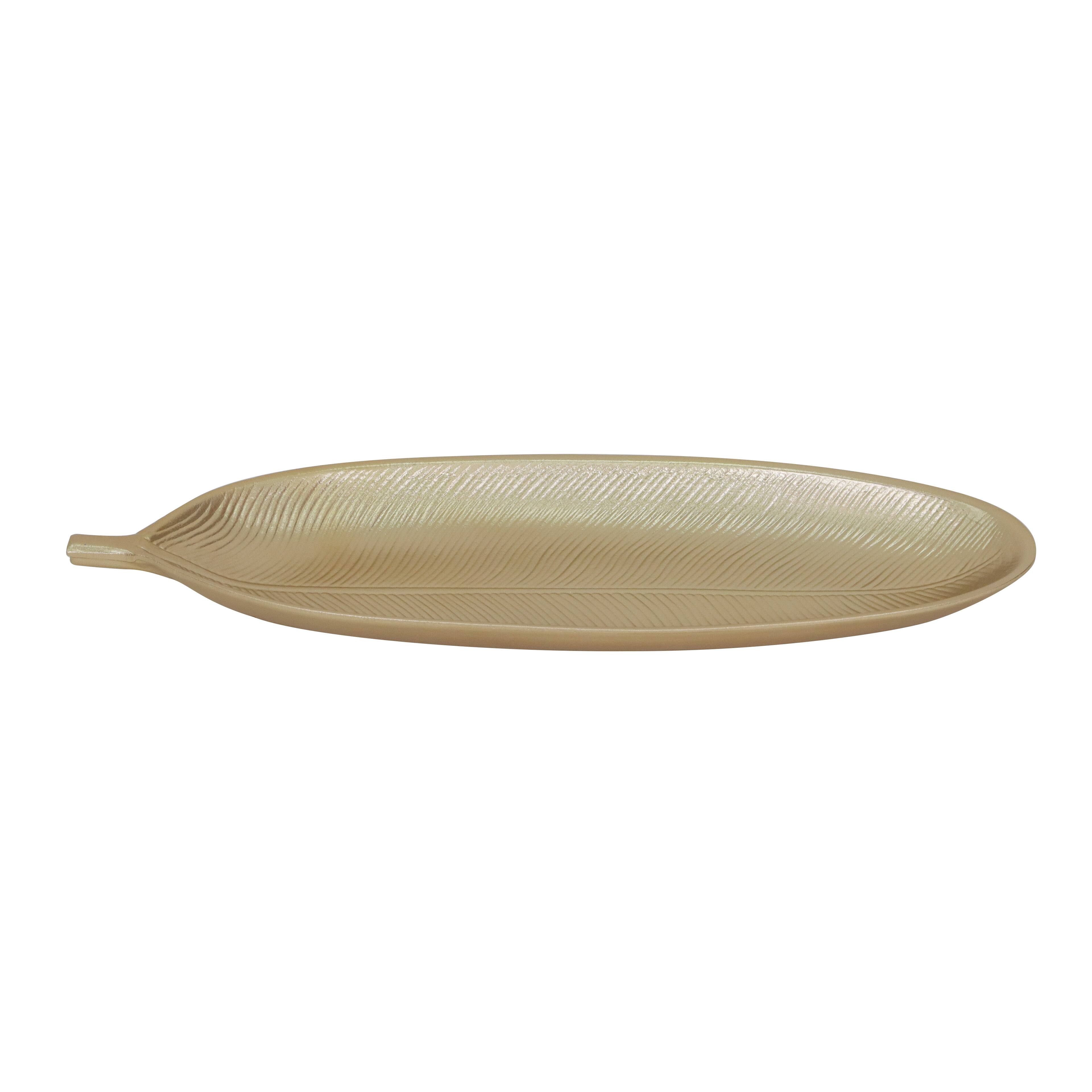 15.75" Gold Leaf Decorative Tray by Ashland®