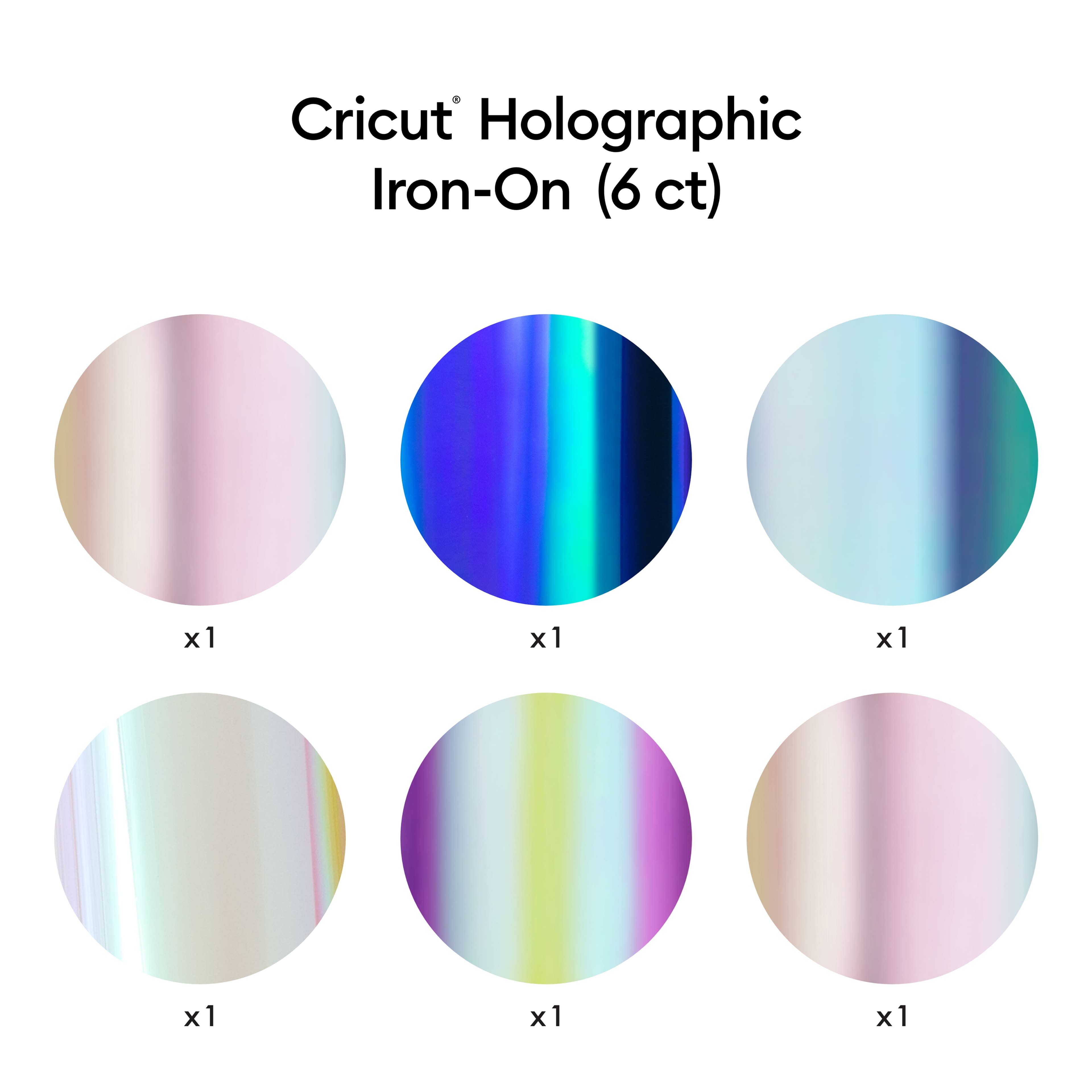 Cricut® Holographic Iron-On Sampler, Ultimate