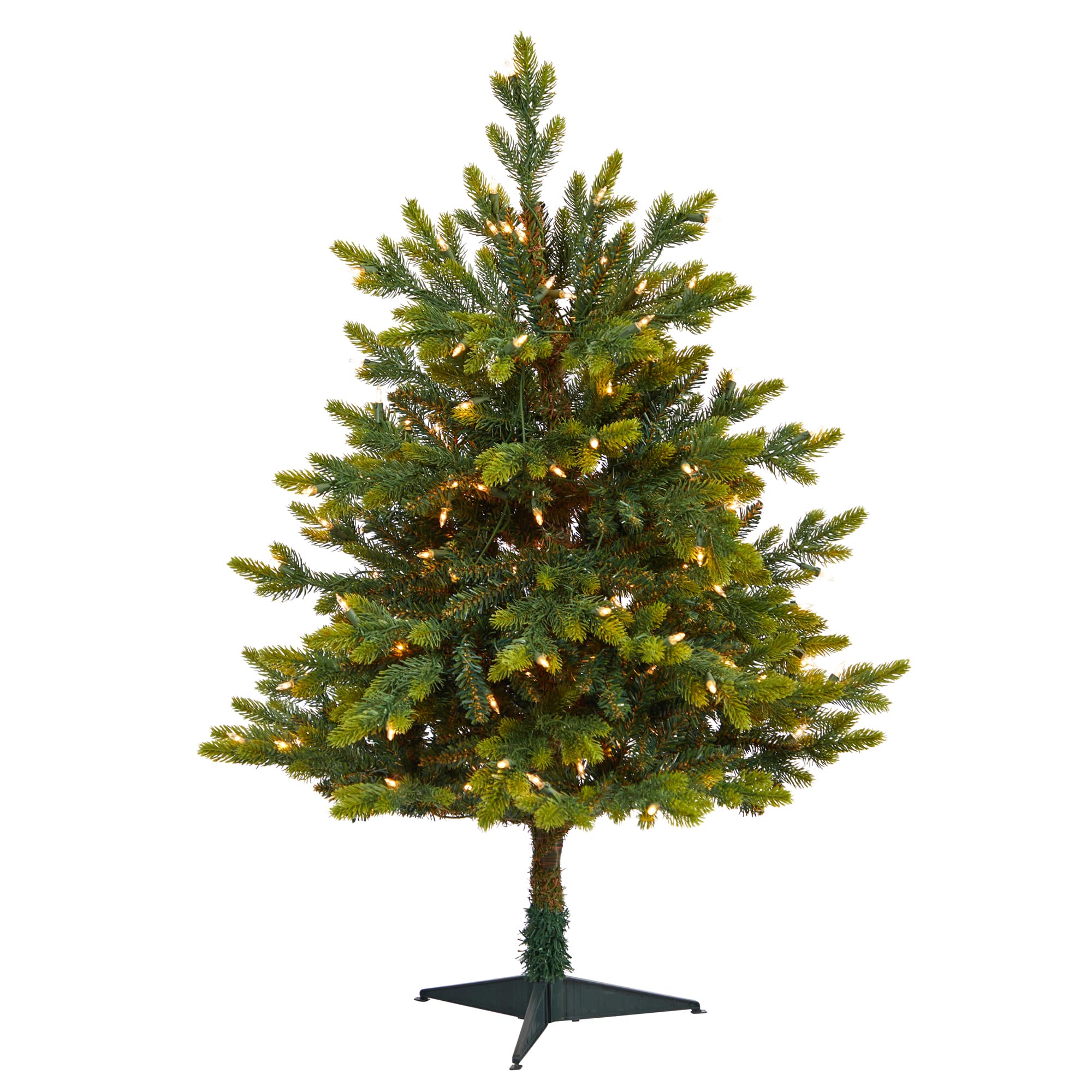 3ft. Pre-Lit North Carolina Fir Artificial Christmas Tree with Clear LED Lights