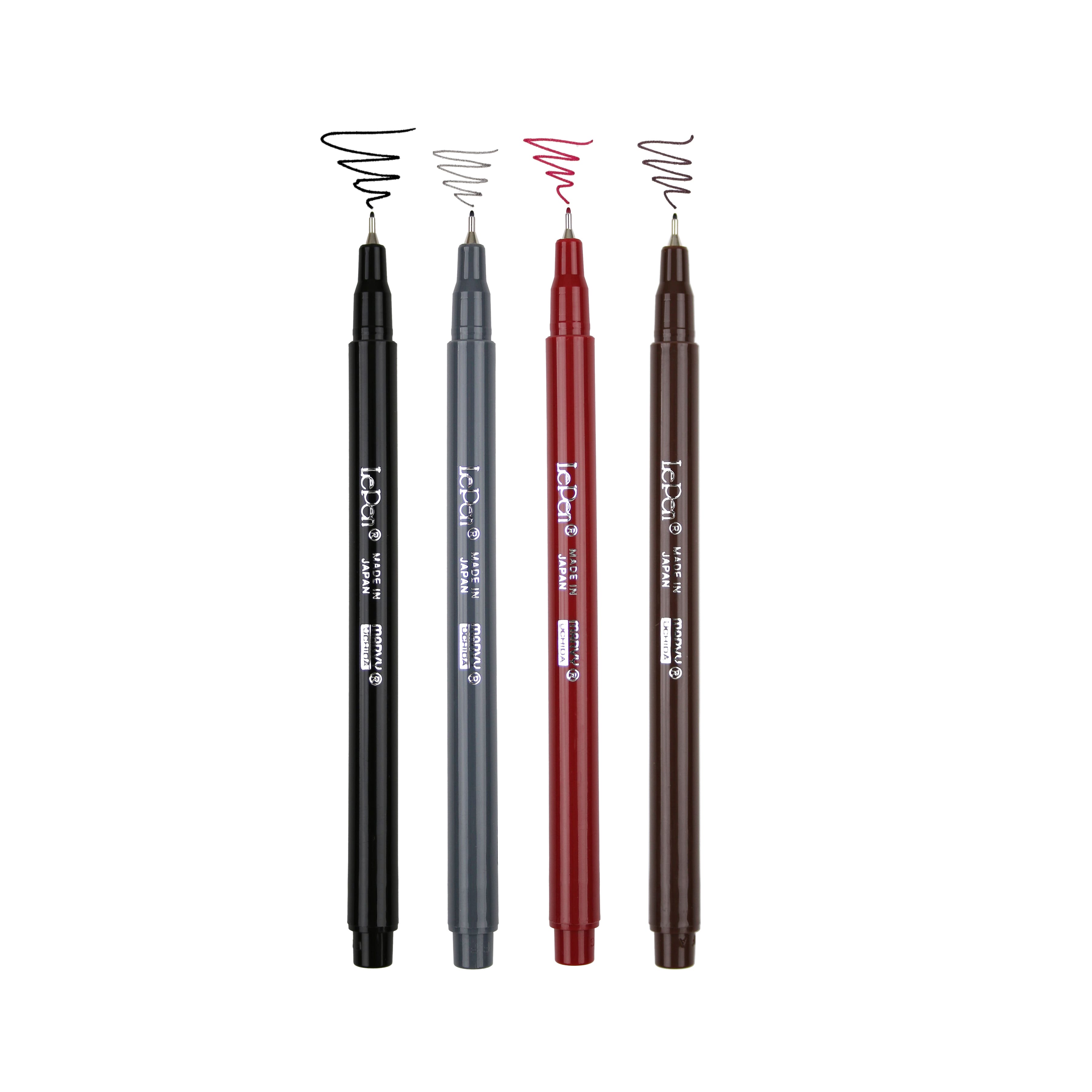 Marvy&#xAE; Uchida LePen&#xAE; Extra Fine 4 Dark Pen Set
