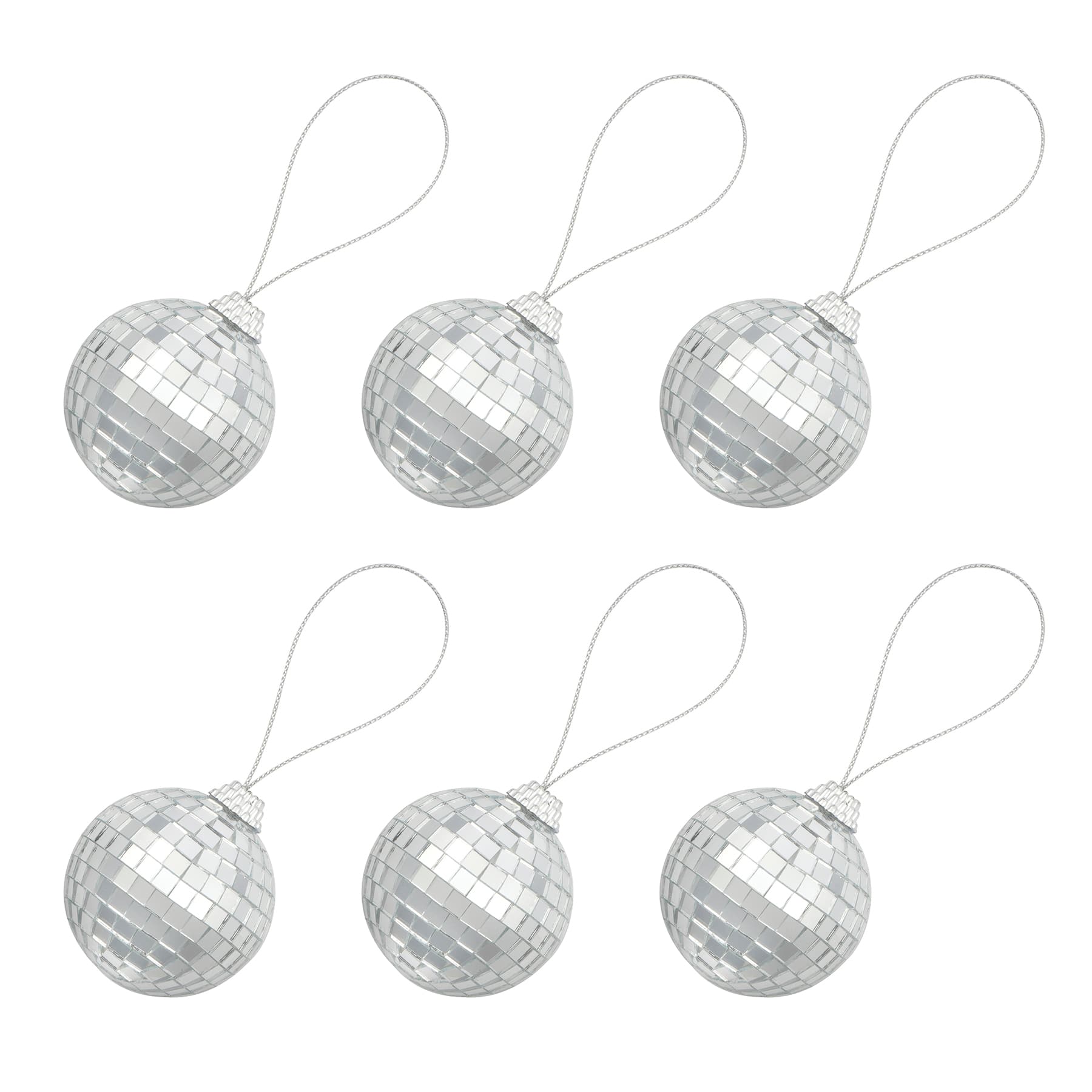 6 Packs: 6 ct. (36 total) 2" Silver Disco Balls by Celebrate It®