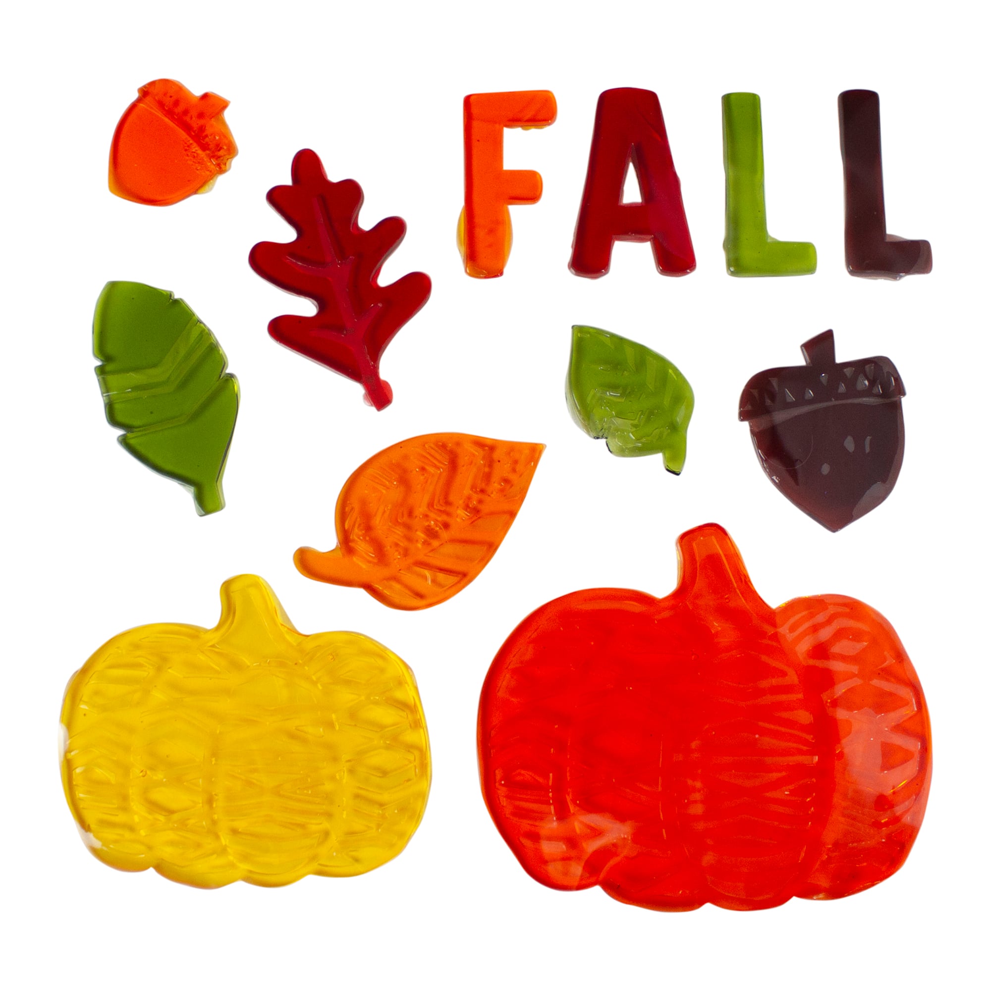 Fall Leaves & Pumpkins Thanksgiving Gel Window Clings