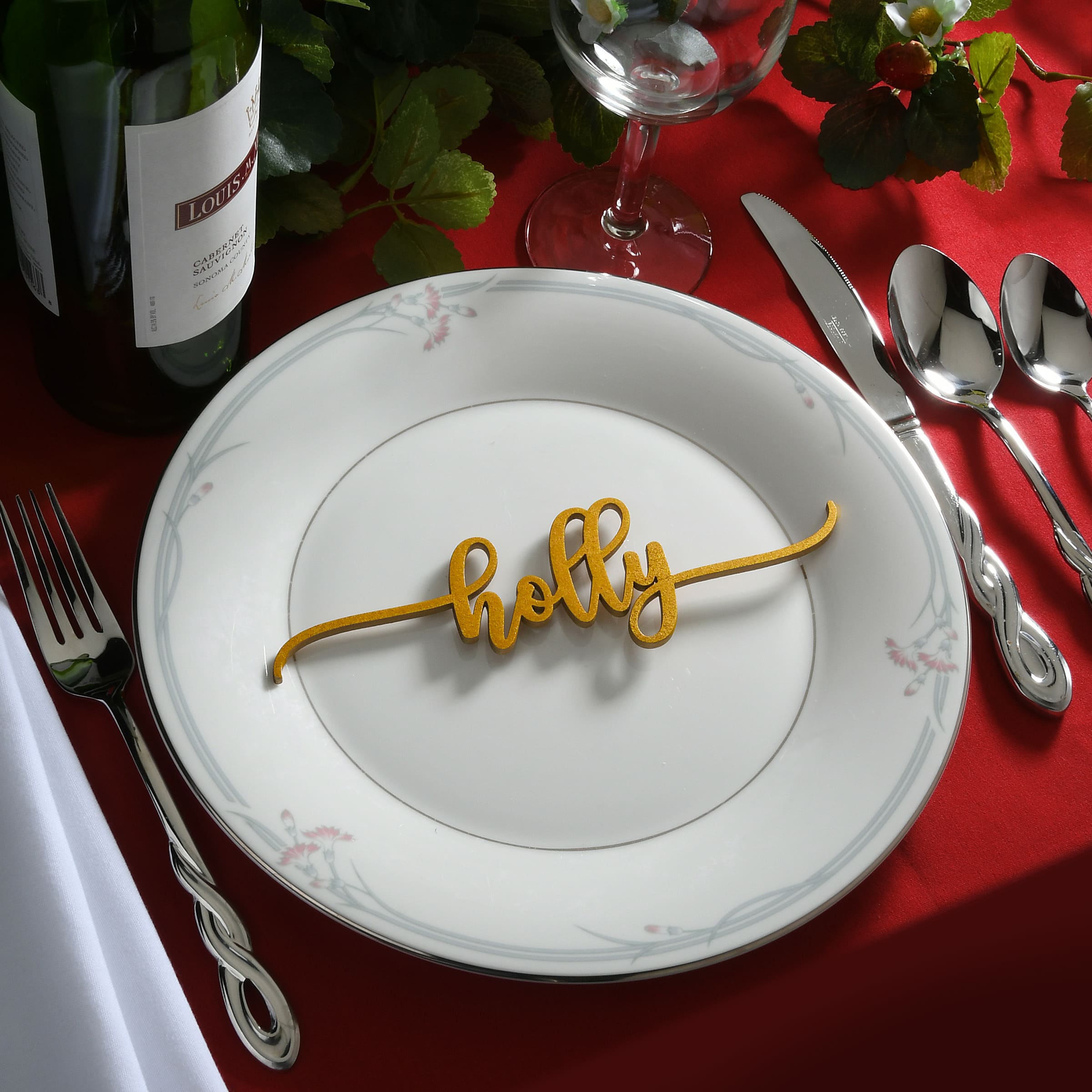 10" Christmas Place Setting Message Décor, 6ct.