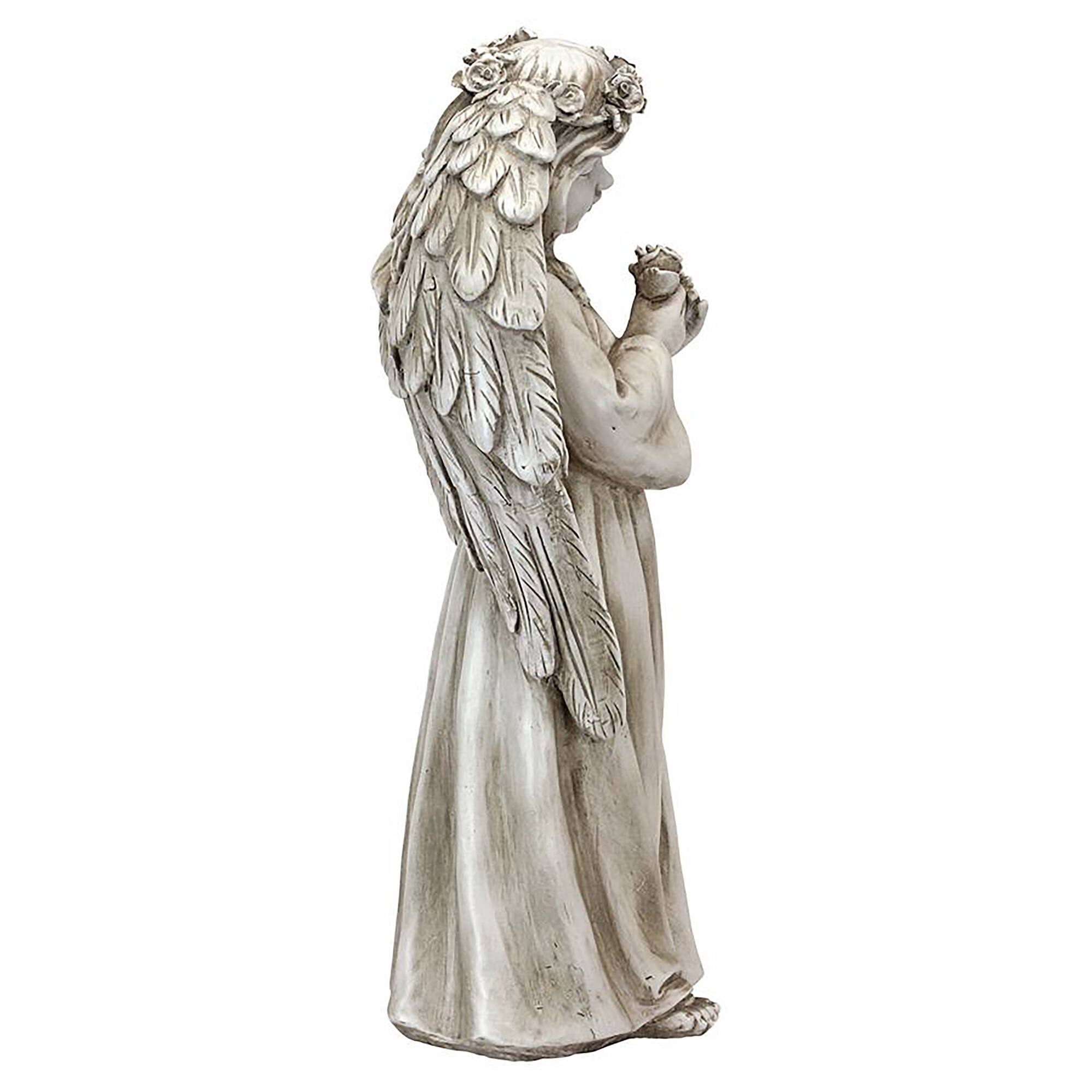 Design Toscano 20" Divine Messenger Memorial Garden Angel Statue