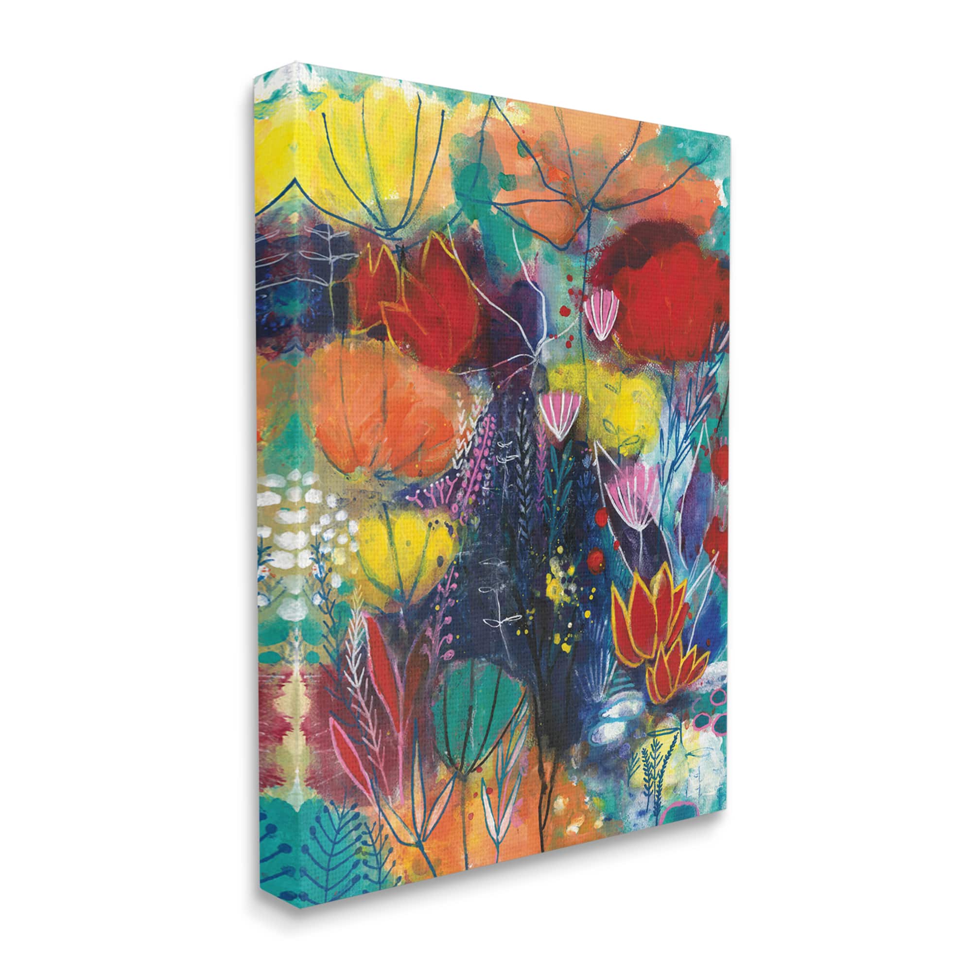 Stupell Industries Abstract Flower Field Wall Art