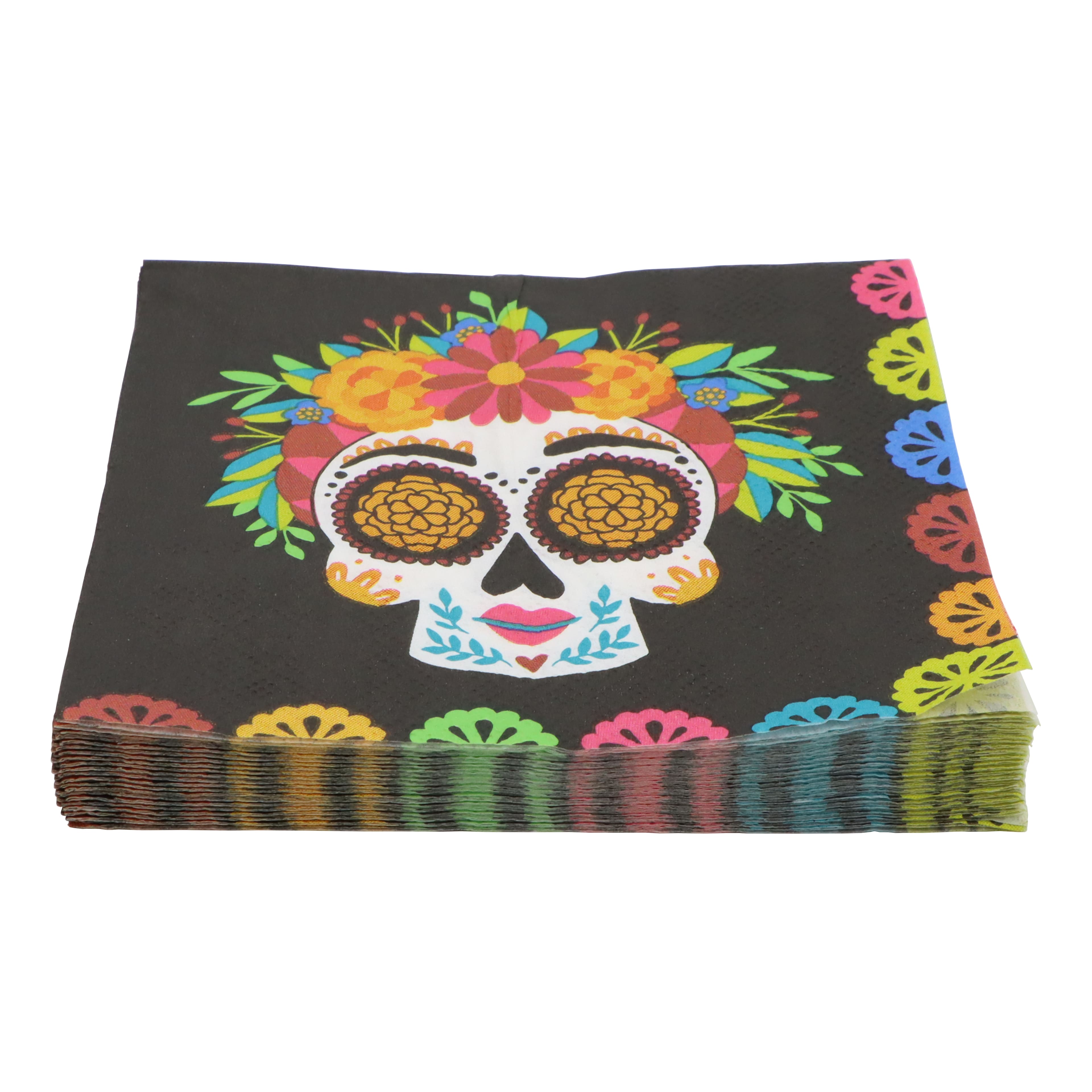 Sugar Skull Beverage Napkins, 20ct. by Ashland®