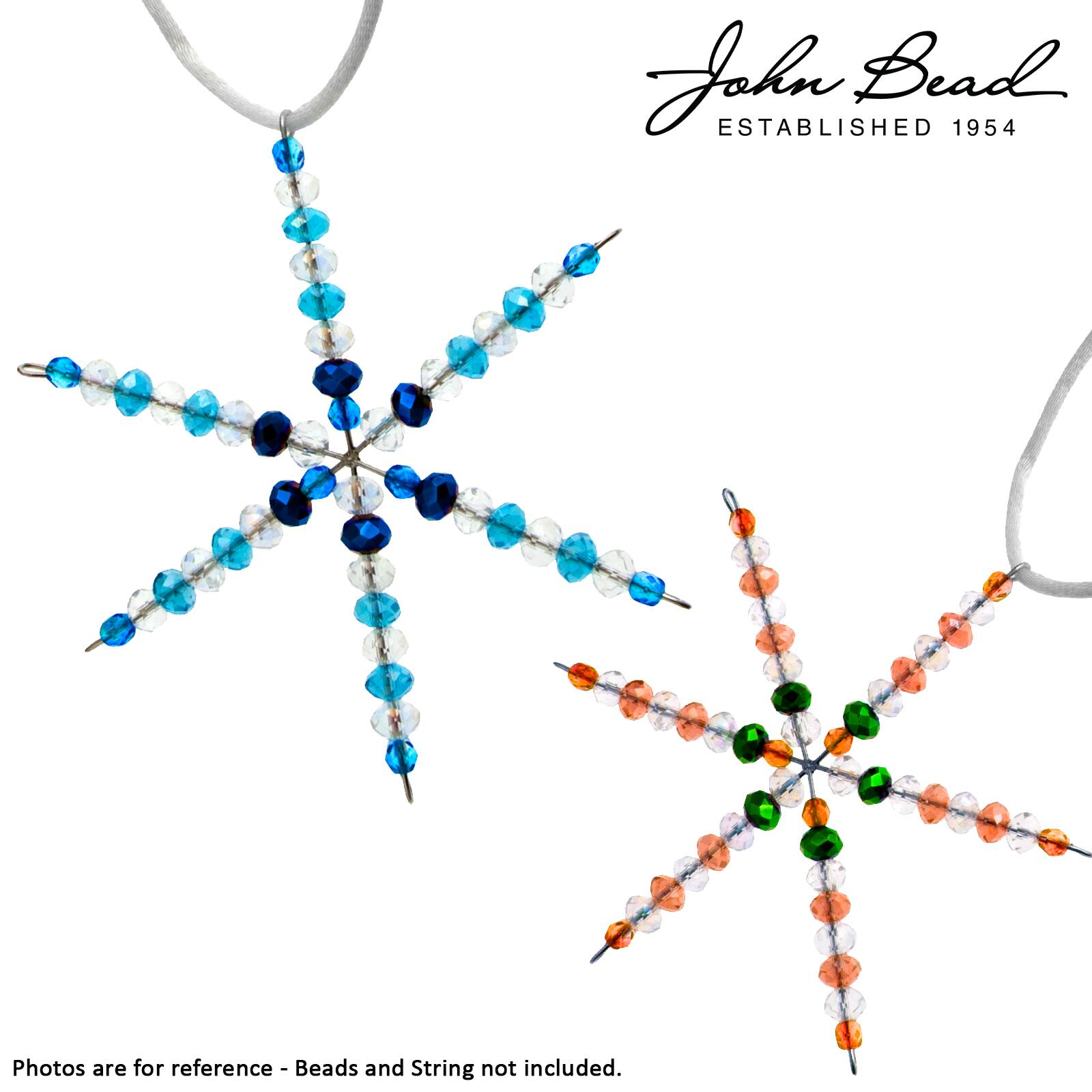 John Bead 6” Silver Snowflake Ornament Frames, 5ct.