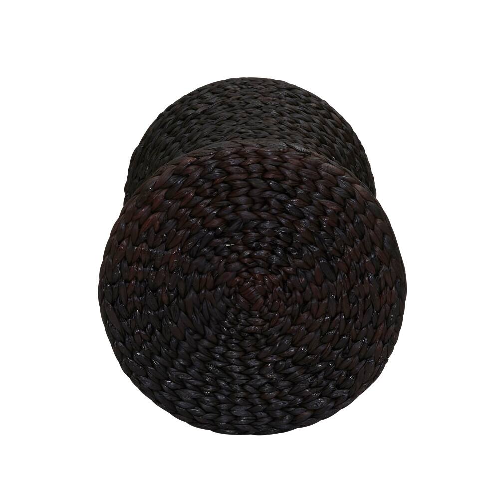 Household Essentials 21" Woven Hyacinth Hourglass End Table