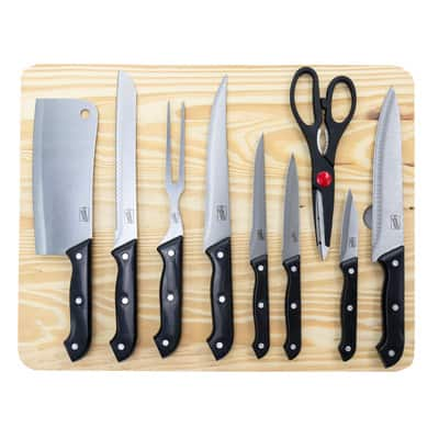 Spice by Tia Mowry Savory Saffron 10 Piece Knife and Cutting