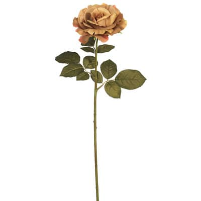 Light Brown Autumn French Rose Artificial Stem, 3ct. | Michaels