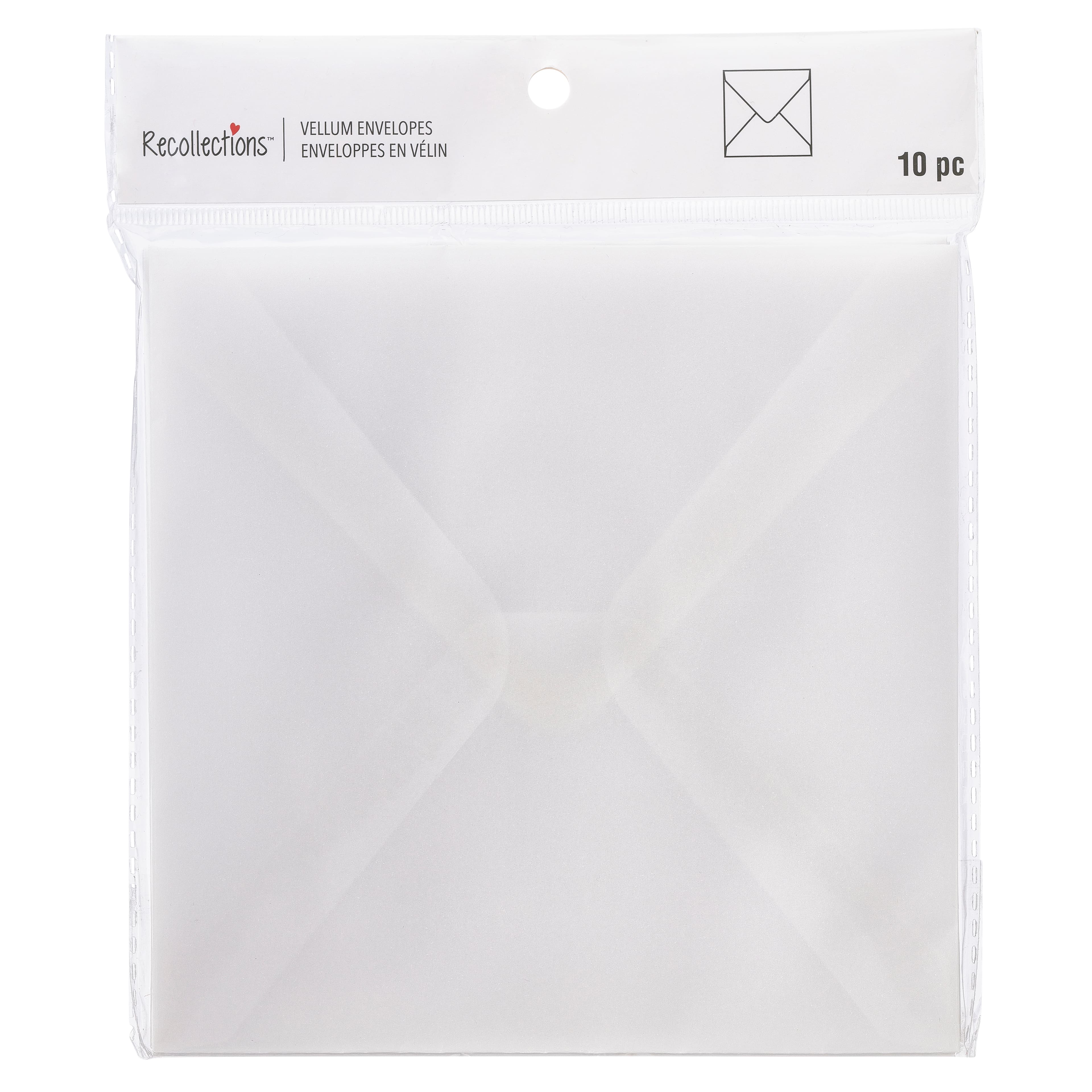 12 Packs: 10 ct. (120 total) White Vellum Envelopes by Recollections&#x2122;