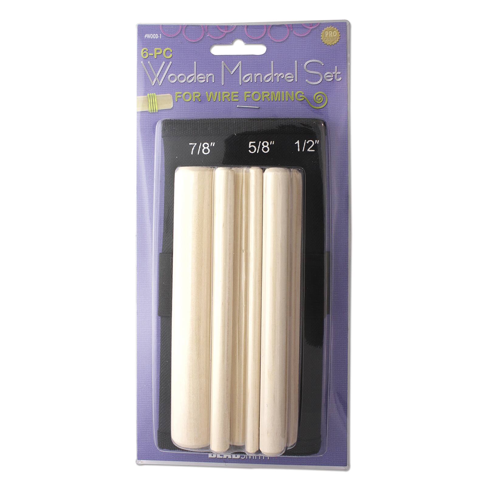 The Beadsmith® Wooden Mandrel Set