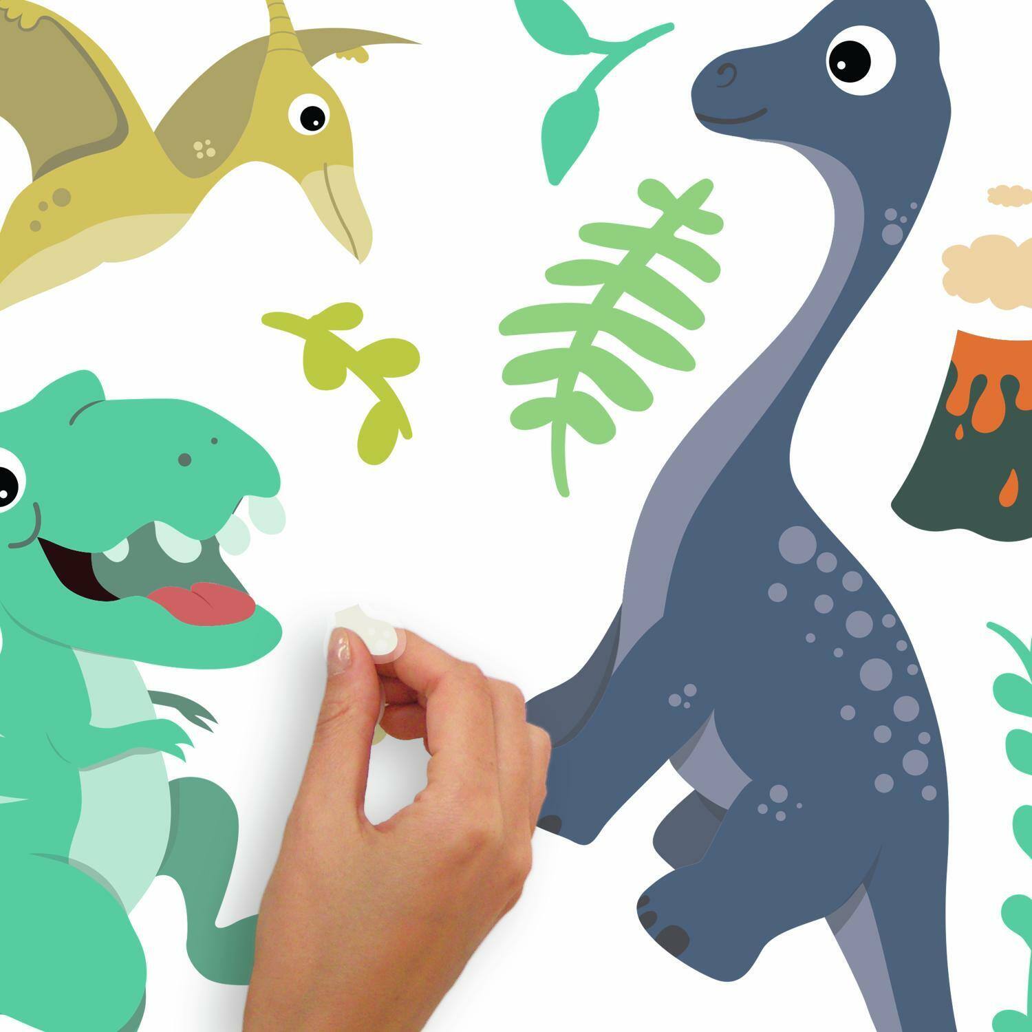 RoomMates Friendly Dinosaur Peel &#x26; Stick Wall Decals