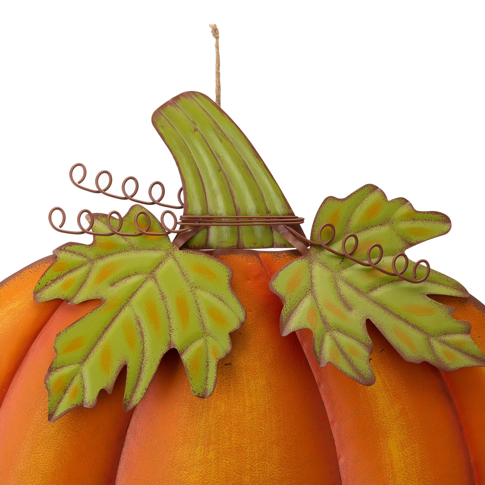 Glitzhome&#xAE; 39&#x22; Fall Pumpkin Metal Yard Stake or Standing D&#xE9;cor