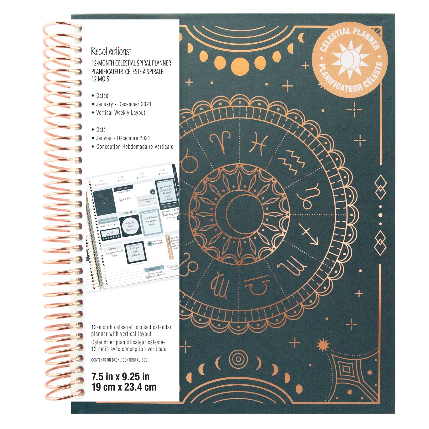 Medium Zodiac Spiral Planner By Recollections Michaels