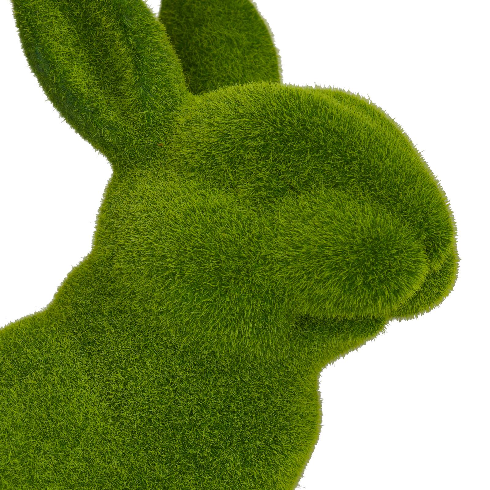 Green Country cottage Rabbit Garden Sculpture, 8&#x22; x 15&#x22; x 16&#x22;