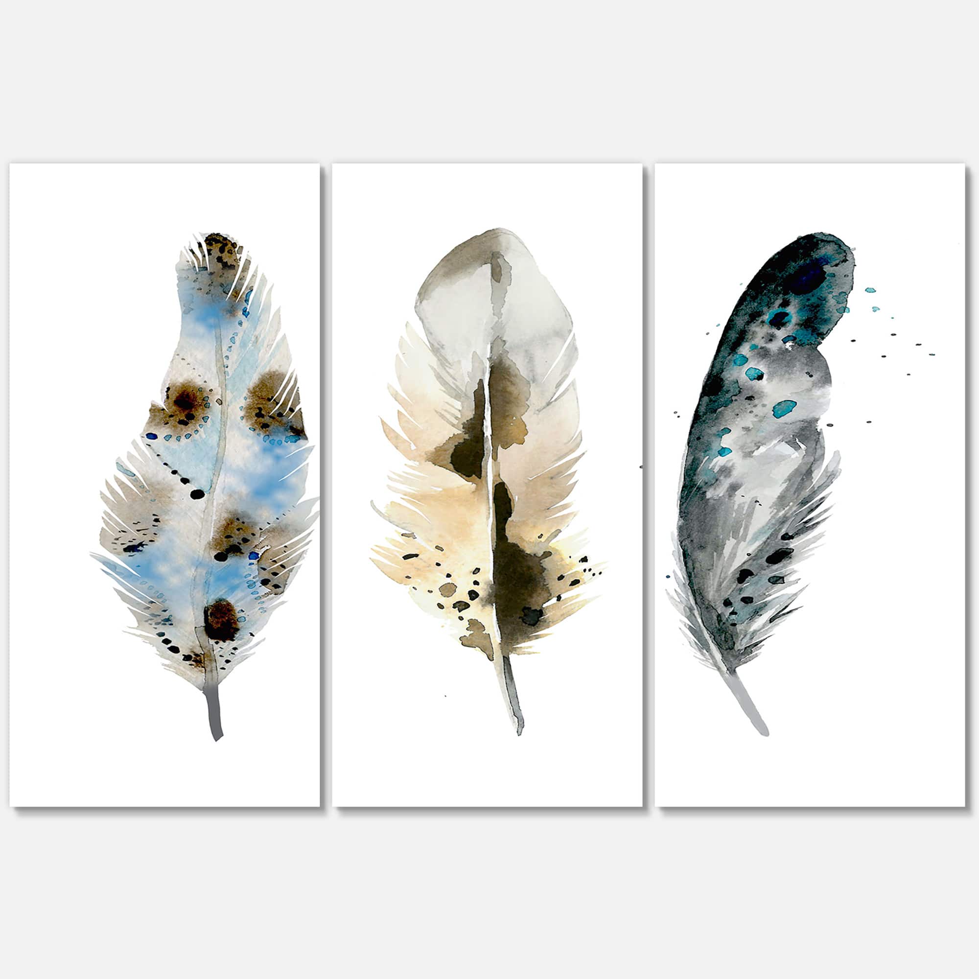 Designart - Colourful Boho Feathers V