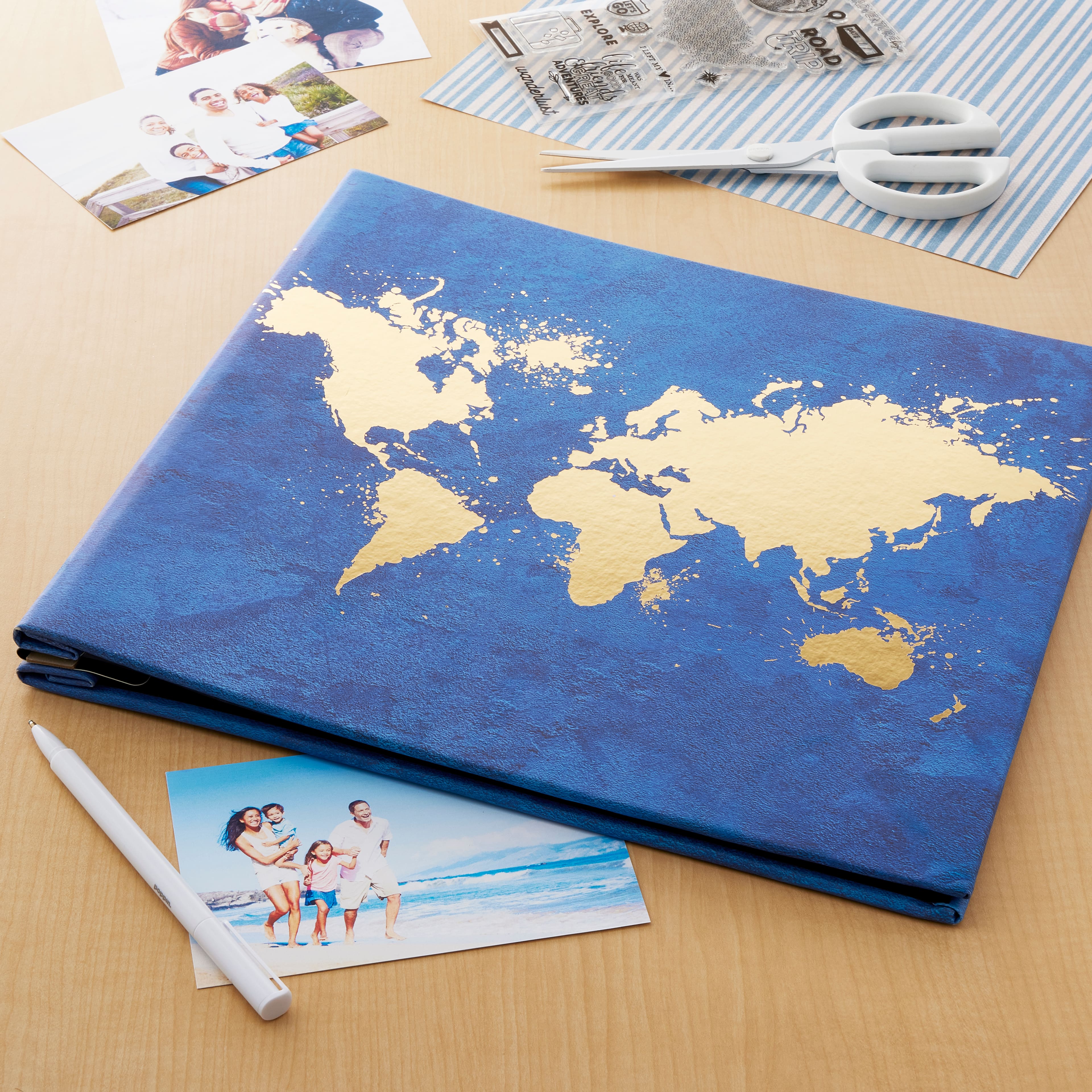 Navy Map Scrapbook Album by Recollections®