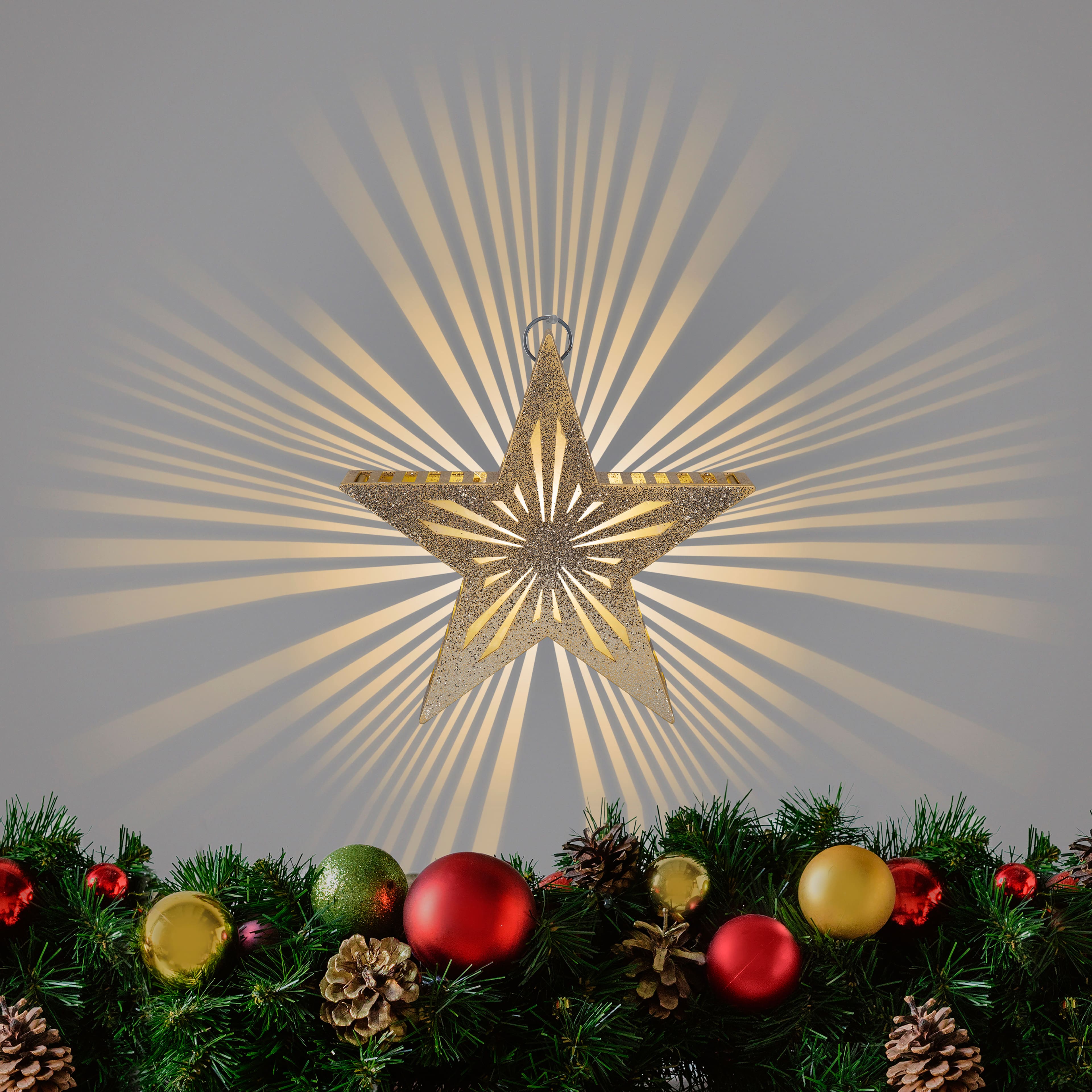 9&#x22; Radiant Beams&#x2122; Gold Hanging Star by Ashland&#xAE;