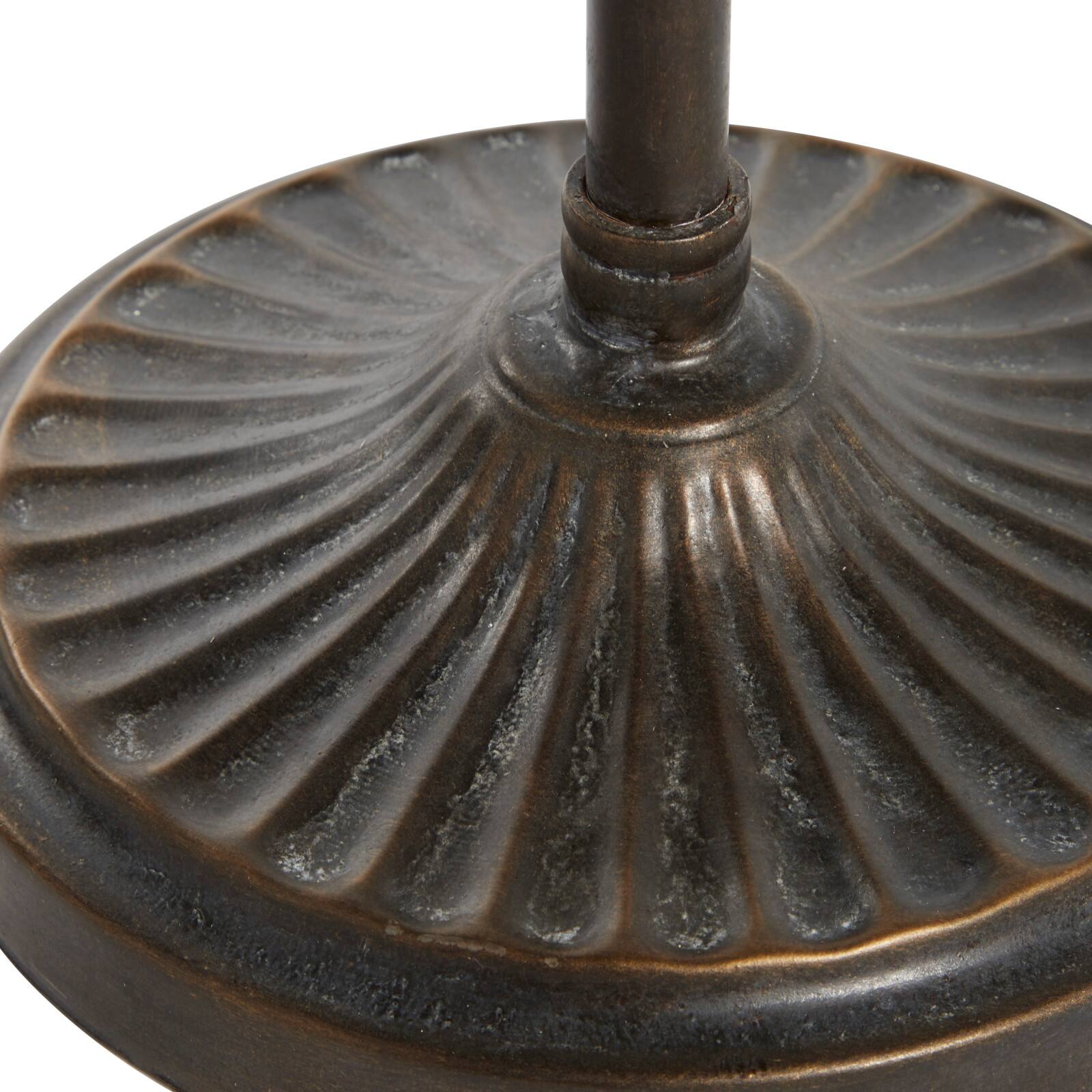 Black Metal Eclectic Candle Holder Lantern, 60&#x22; x 15&#x22; x 12&#x22;