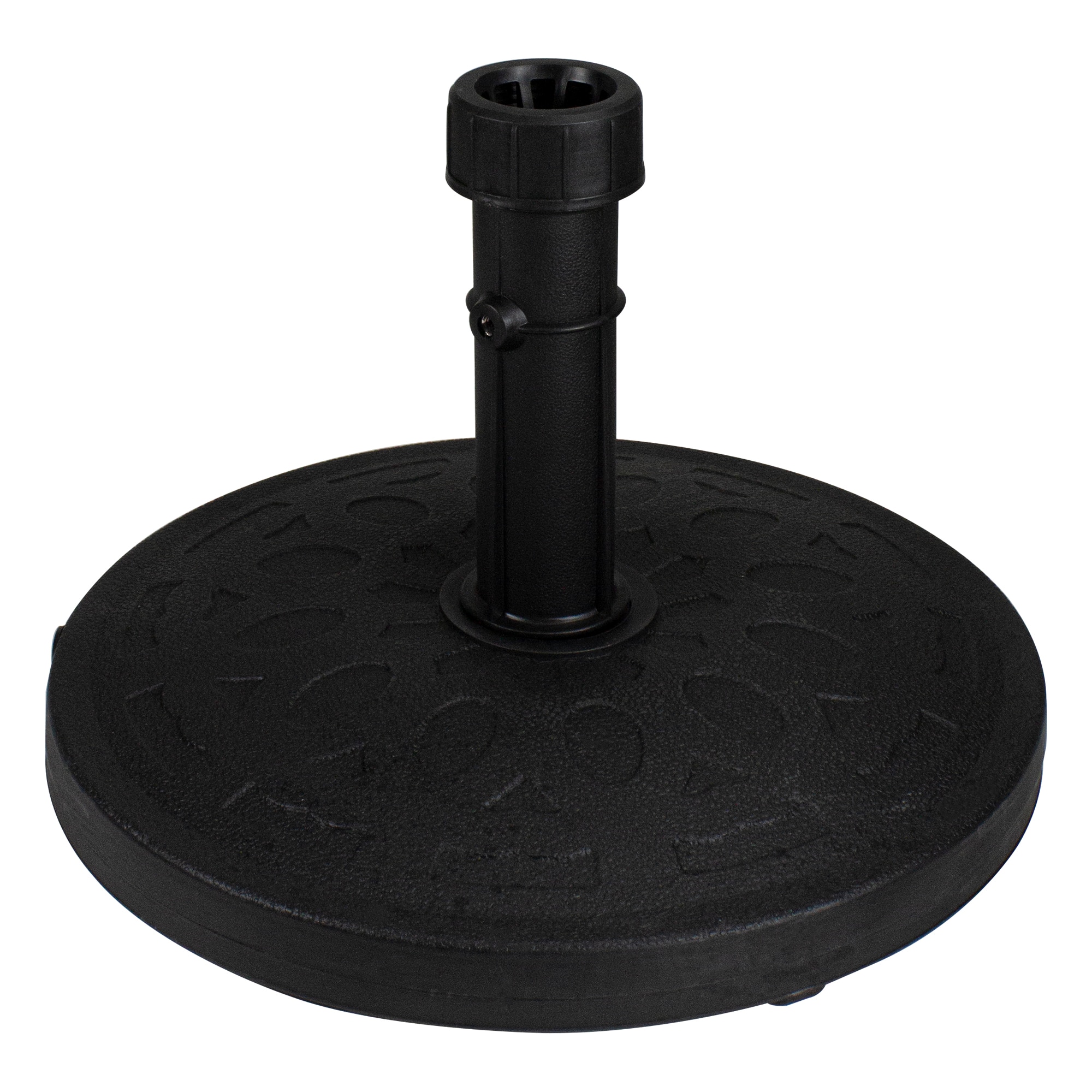 18" Black Flat Round Patio Umbrella Base