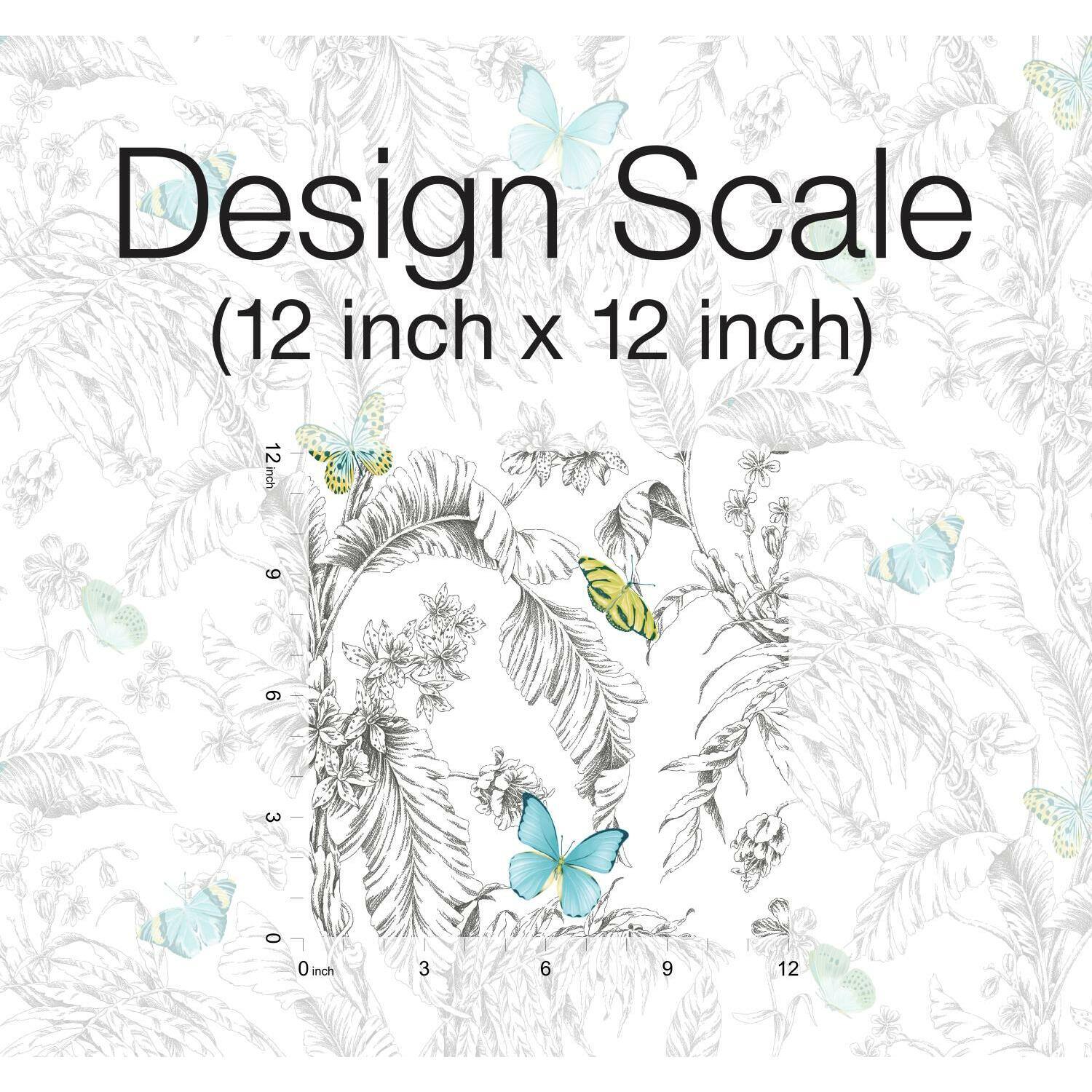 RoomMates Butterfly Sketch Peel & Stick Wallpaper