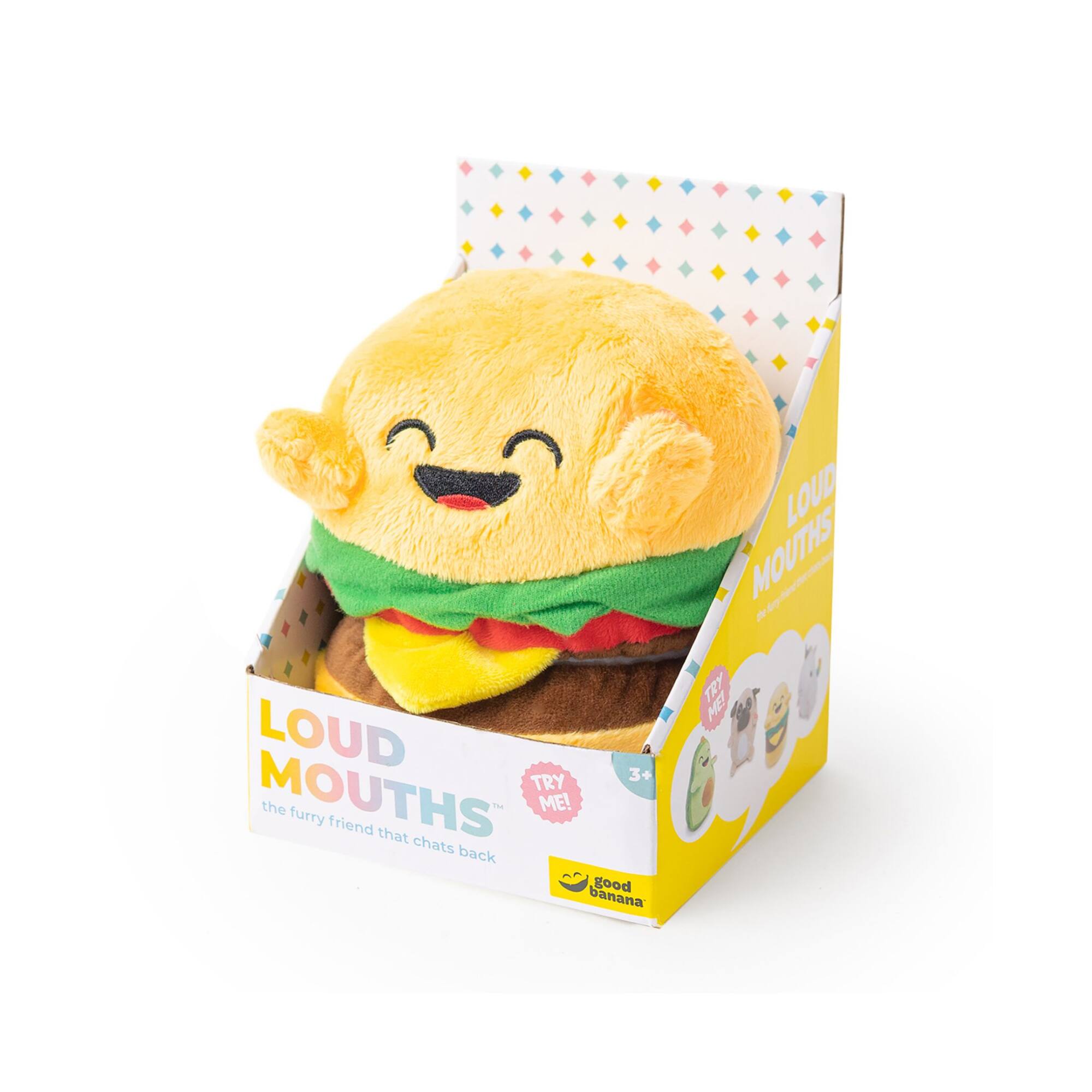 Good Banana&#x2122; Hamburger Loud Mouths Plush Toy