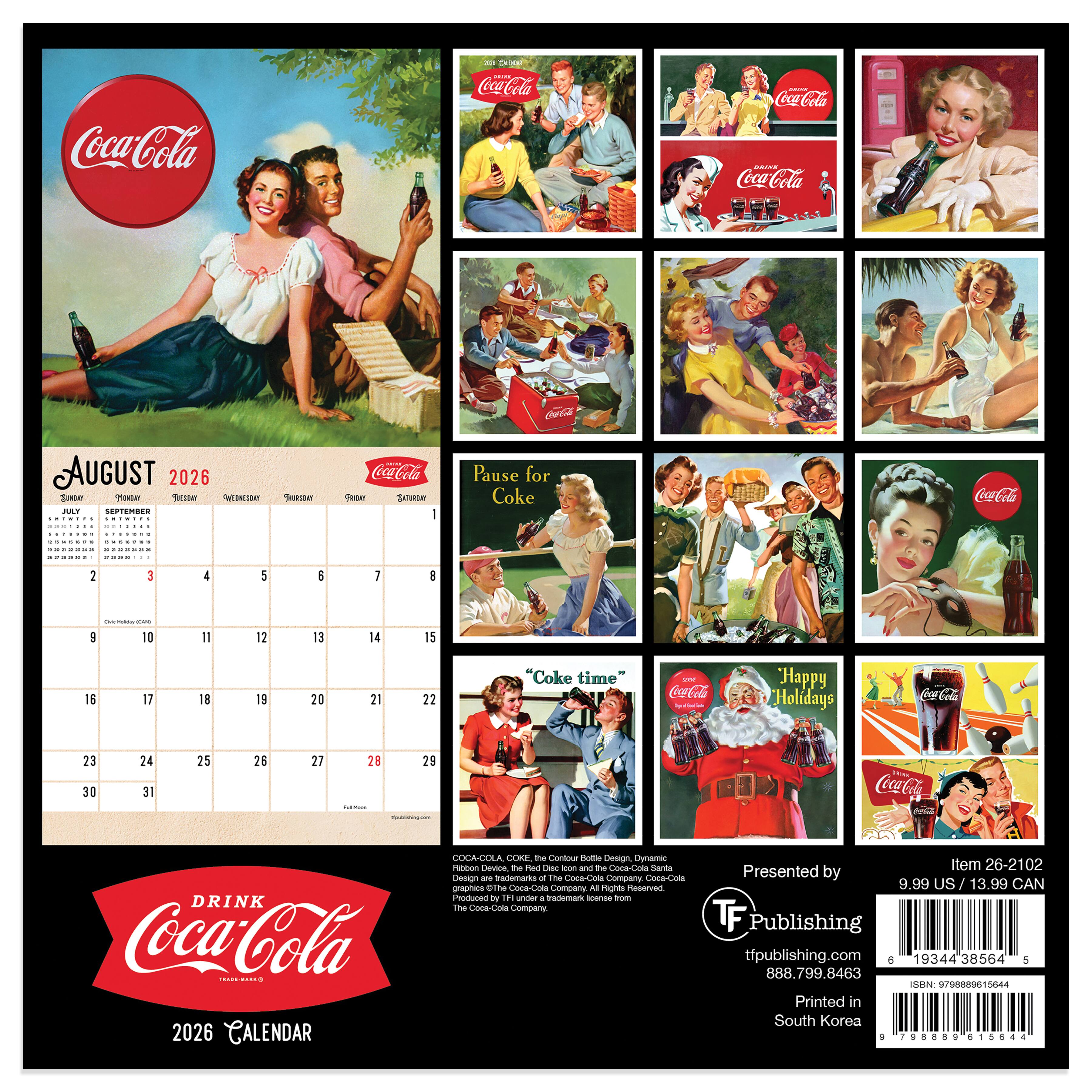 2026 Coca-Cola Mini Calendar