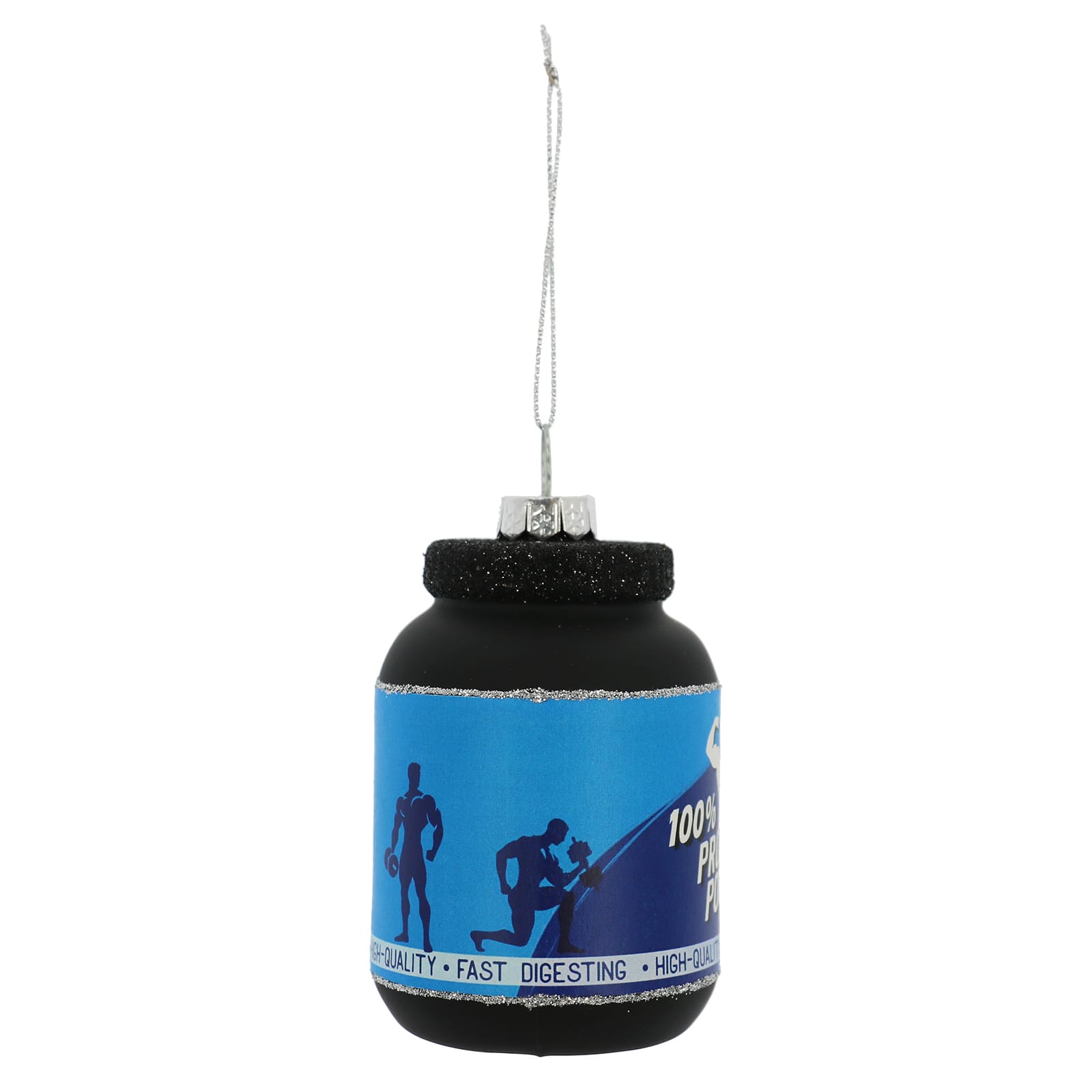 3.75&#x22; Glass Protein Powder Ornament by Ashland&#xAE;