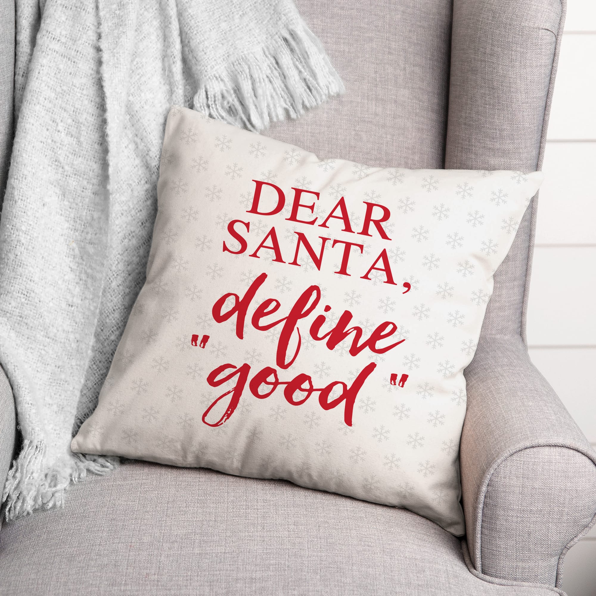 Define Good 18x18 Throw Pillow